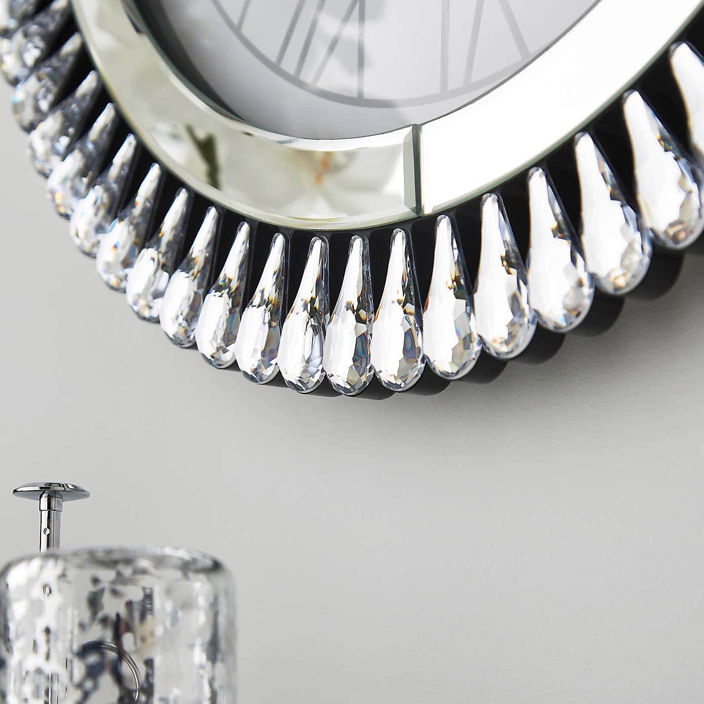 Glam Gem Edge Clock 50cm