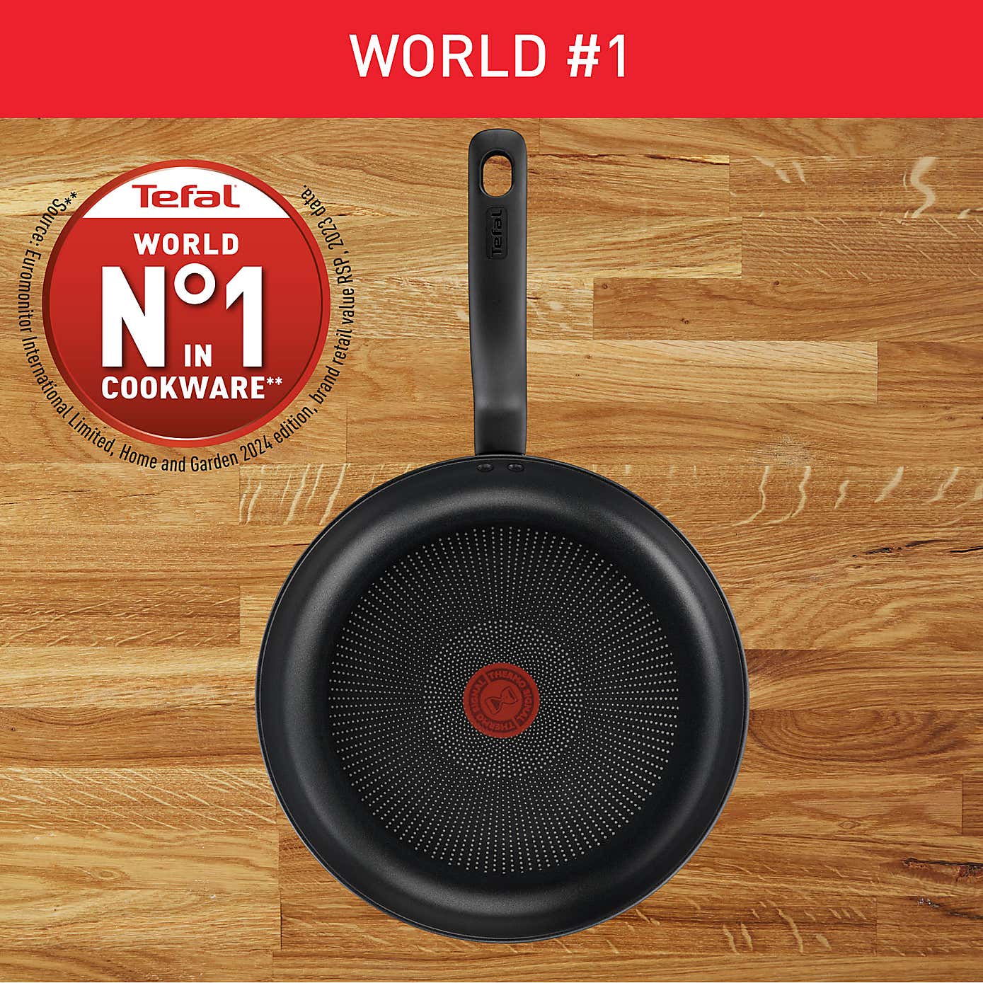 Tefal Titanium Ultra Non-Stick Aluminium Frying Pan, 32cm