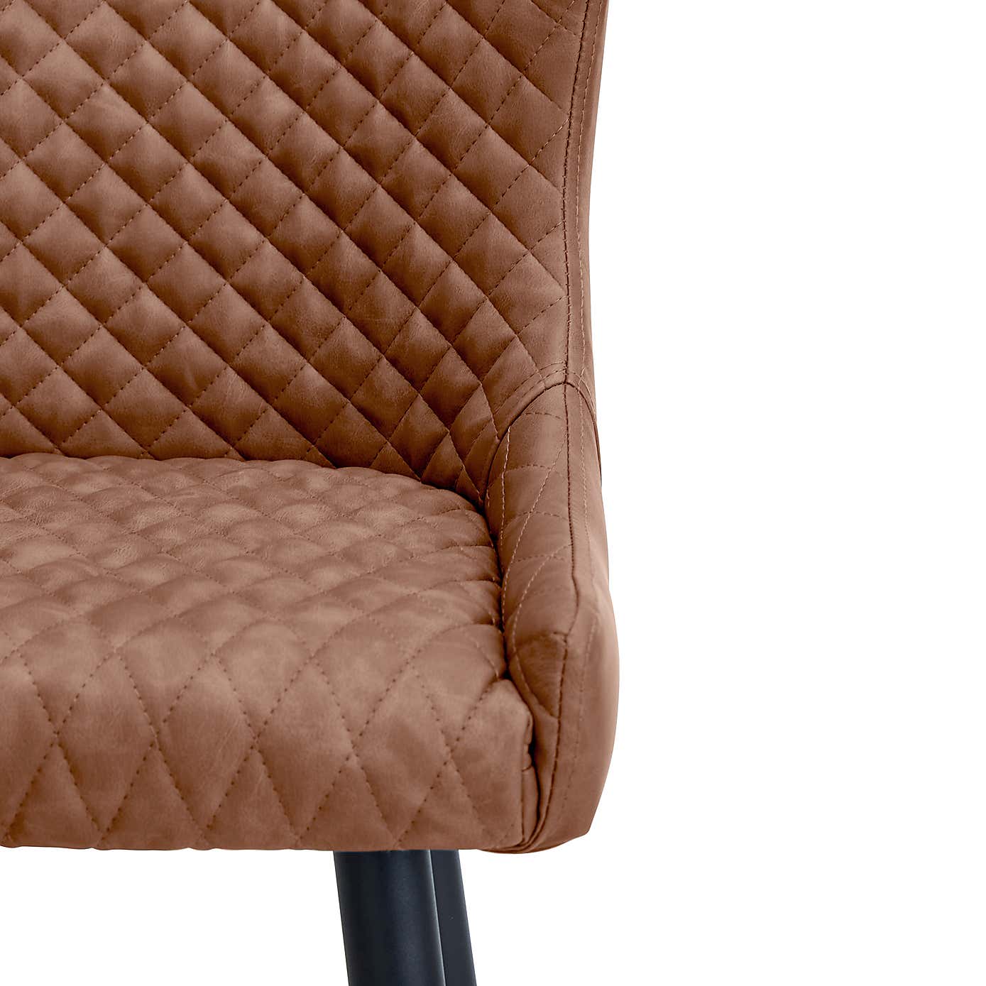 Set of 2 Montreal Dining Chairs, Faux Leather