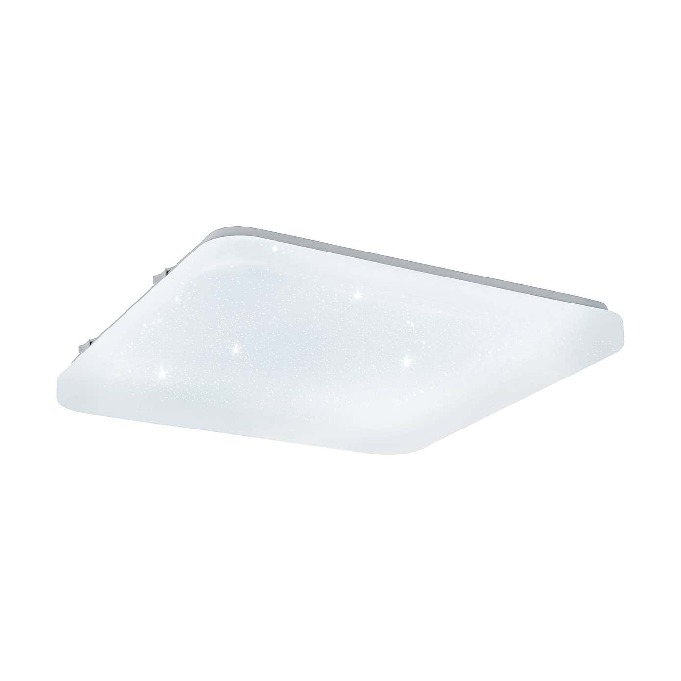 EGLO Frania-S 33cm LED Square Crystal effect Wall and Ceiling Light