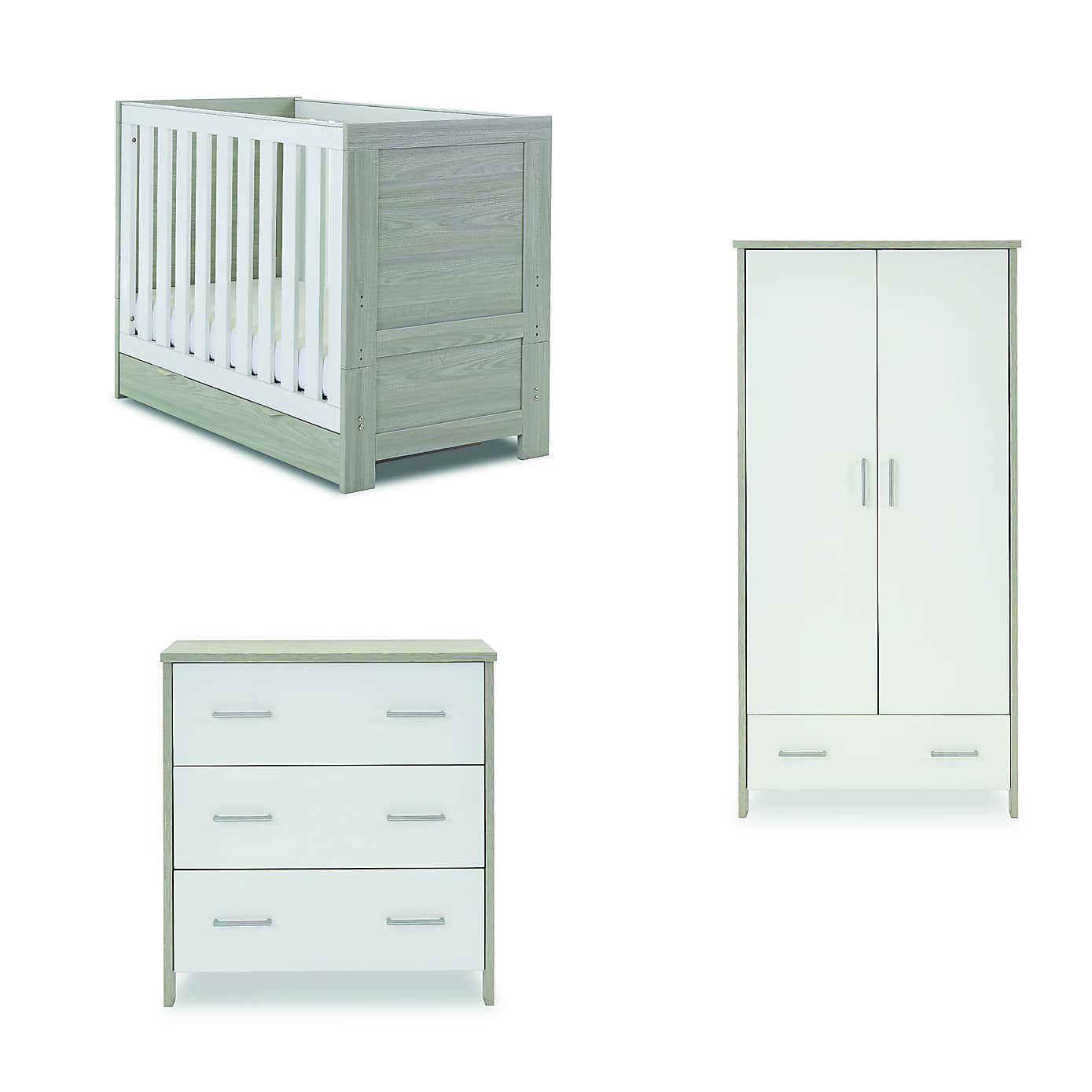 OBaby Nika 3 Piece Nursery Room Set