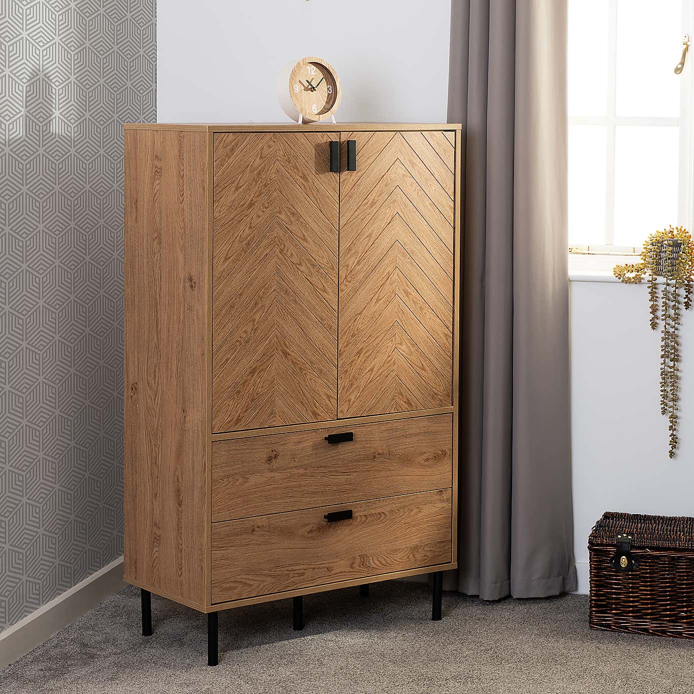 Leon 2 Drawer Cabinet