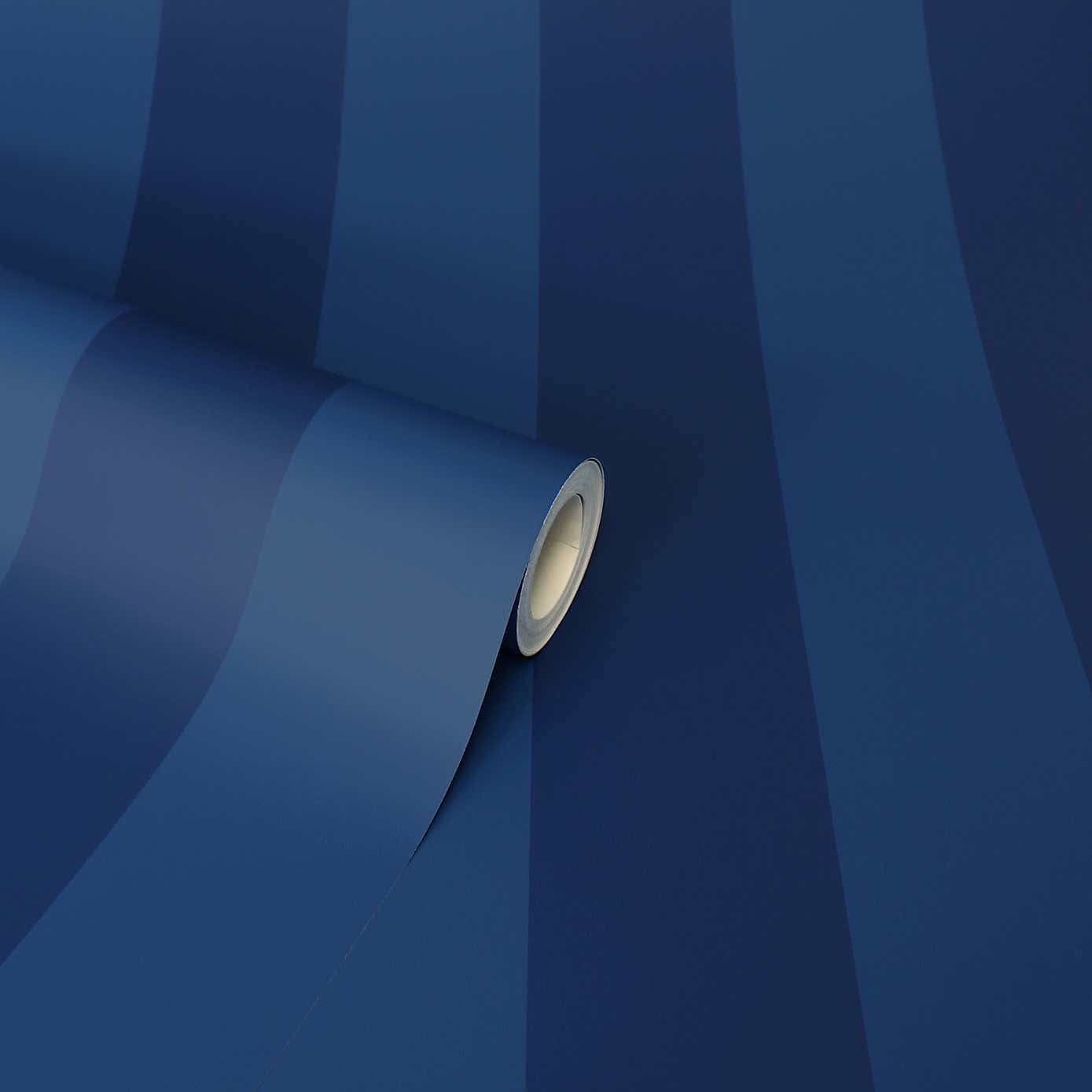 Bold Blue Stripe Wallpaper