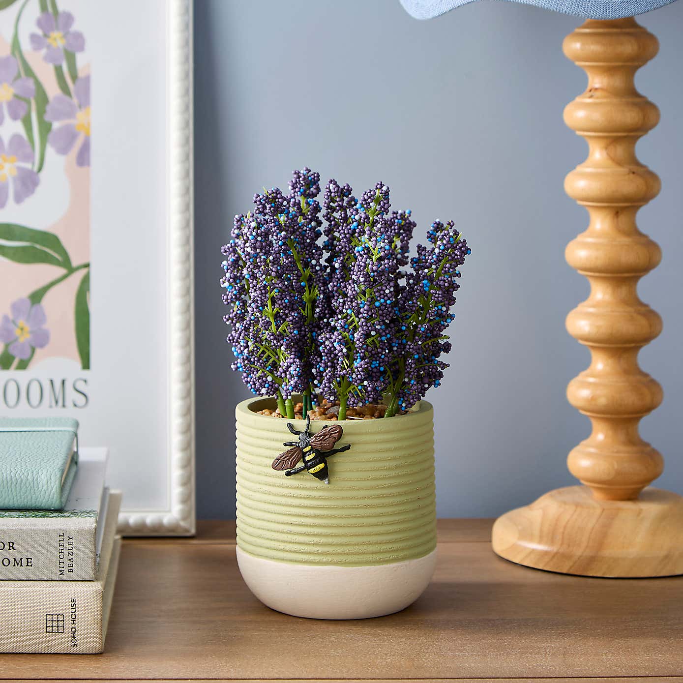 Artificial Succulent with Bee