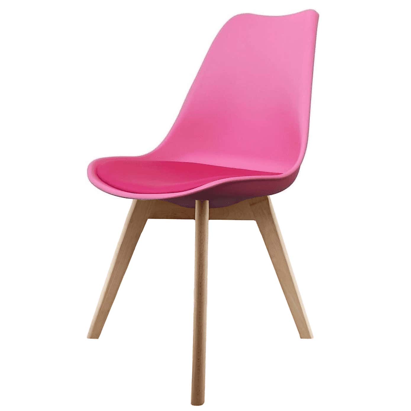 Fusion Living Soho Plastic Dining Chair with Squared Legs