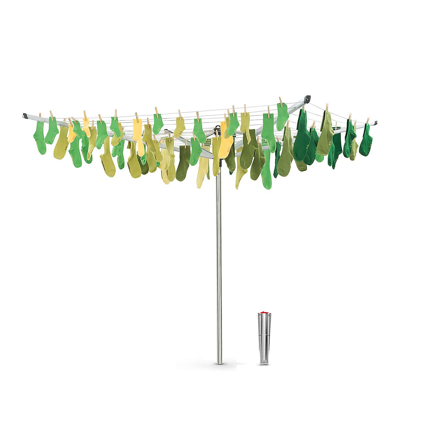 Brabantia 50 Metre 4 Arm Top Spinner Rotary Washing Line