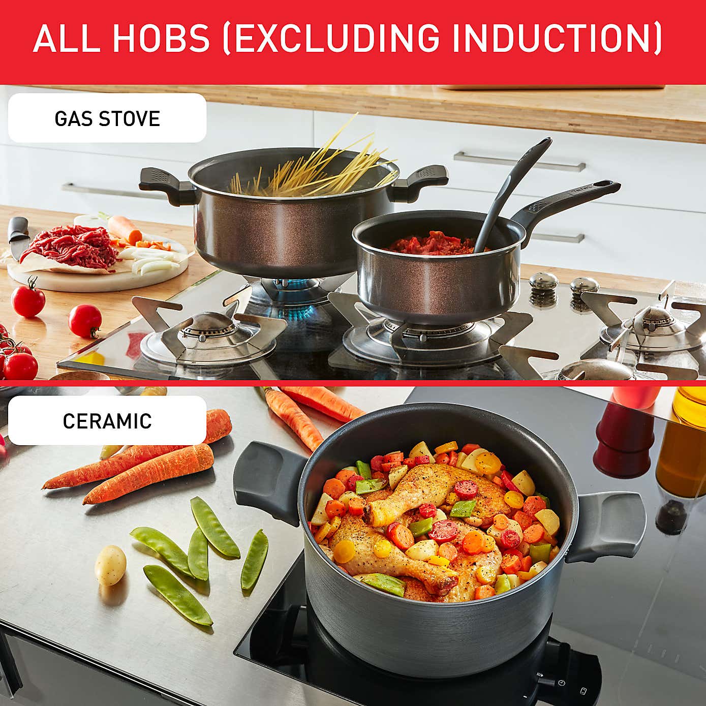 Tefal Titanium Force Stew Pot, 24cm