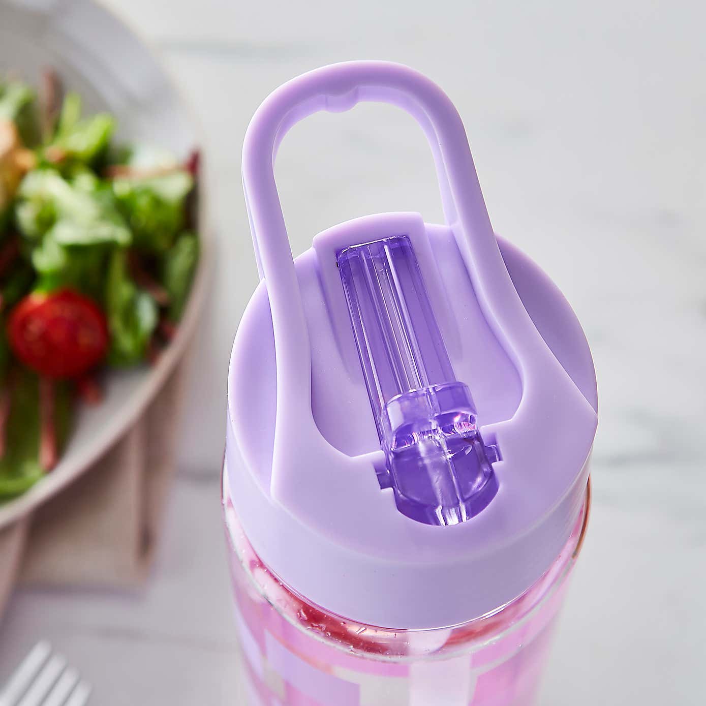 Checkerboard 620ml Water Bottle