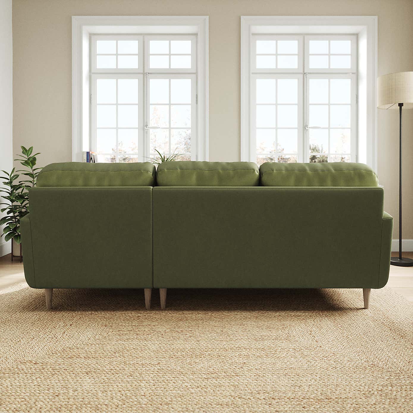 Sven Opulent Velvet Large Corner Chaise Sofa