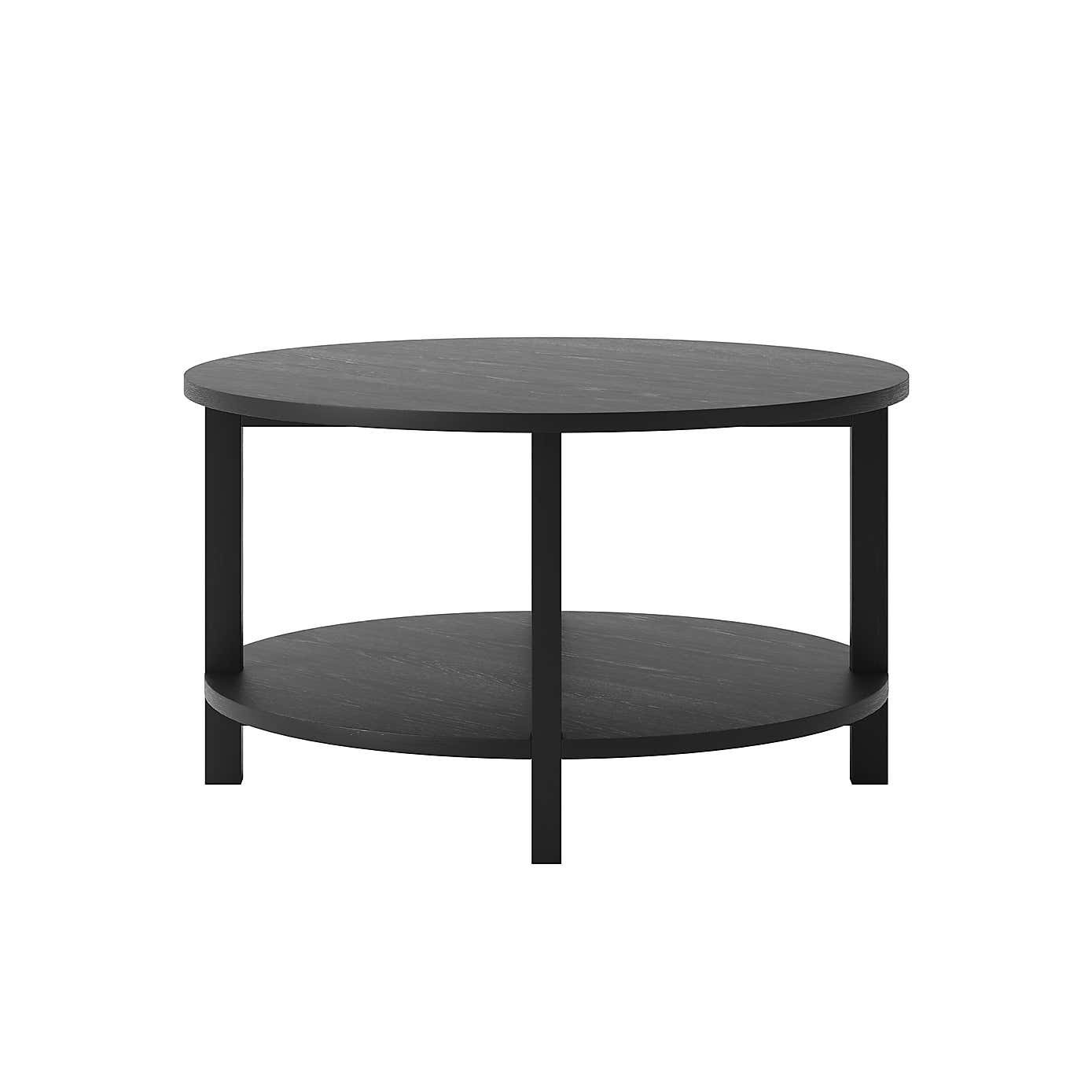 Westbrook Coffee Table, Black Oak
