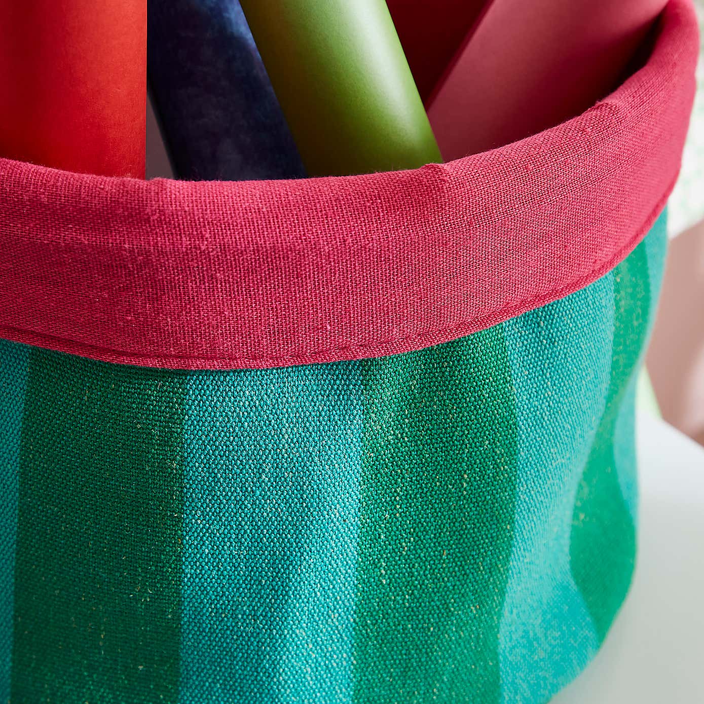 Elements Sutton Woven Stripe Storage Basket