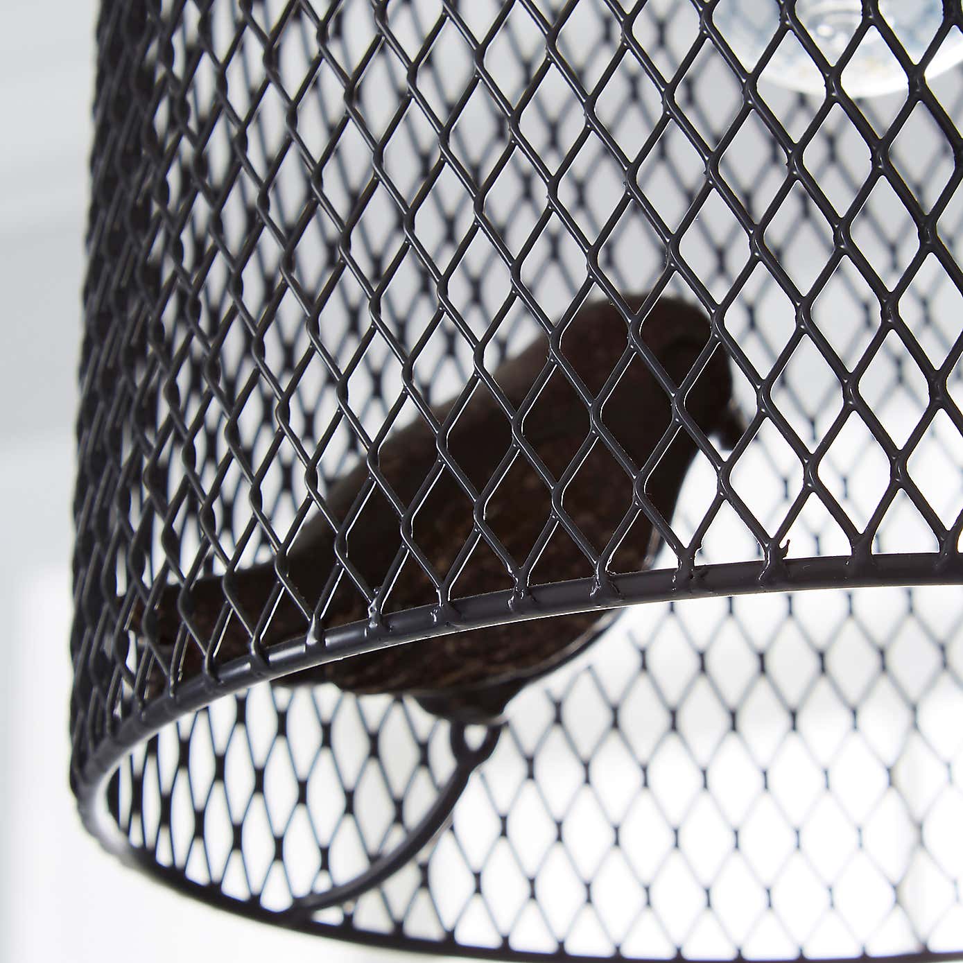 Livry Bird Grey Easy Fit Pendant Shade