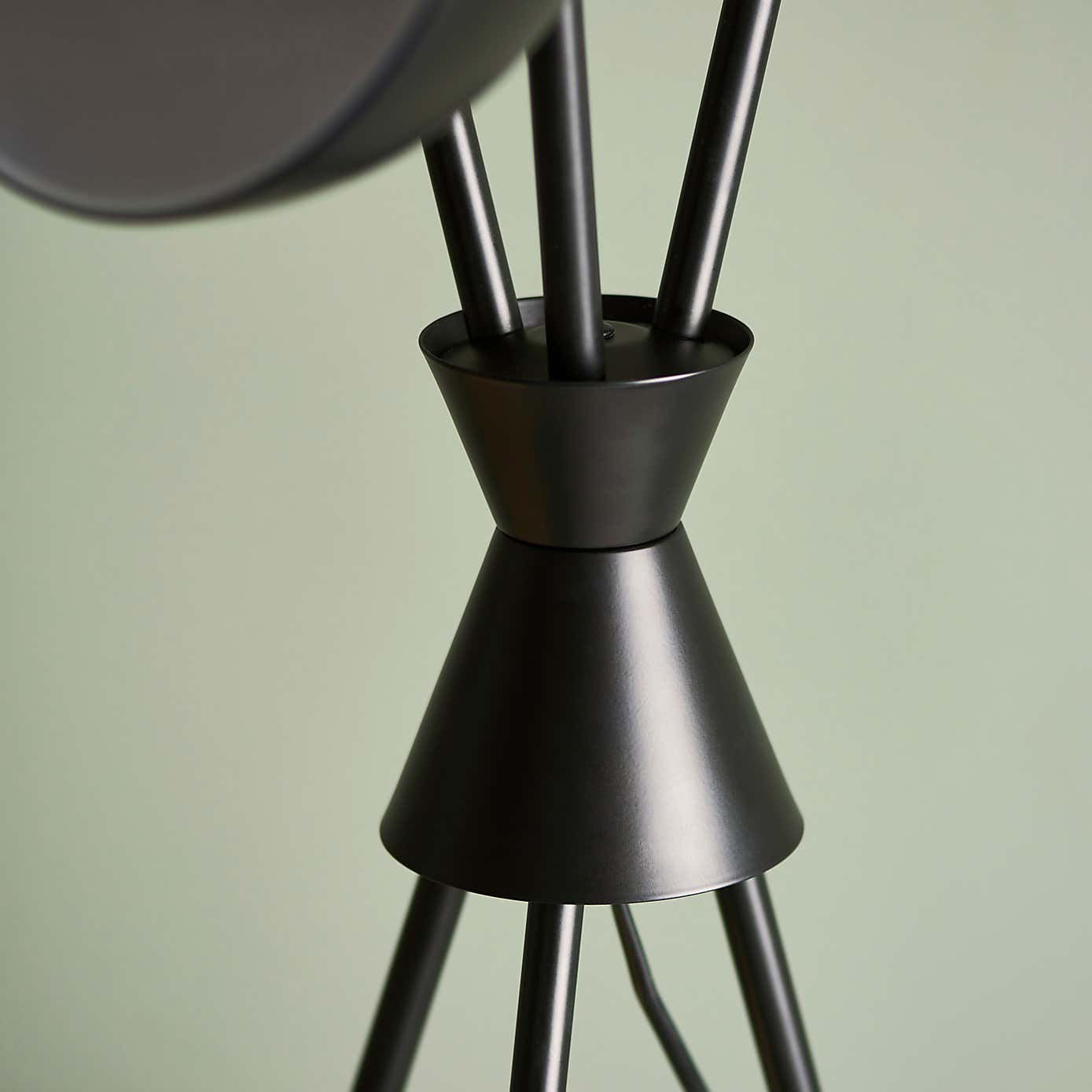 Elements Levi Tripod 3 Light Metal Floor Lamp