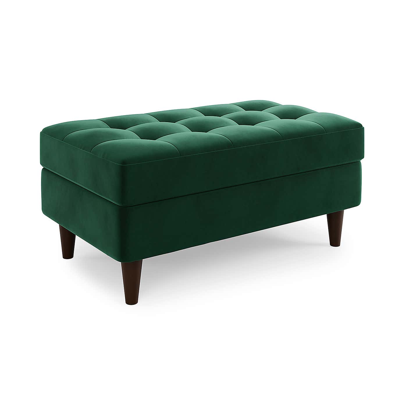 Zoe Velvet Storage Footstool