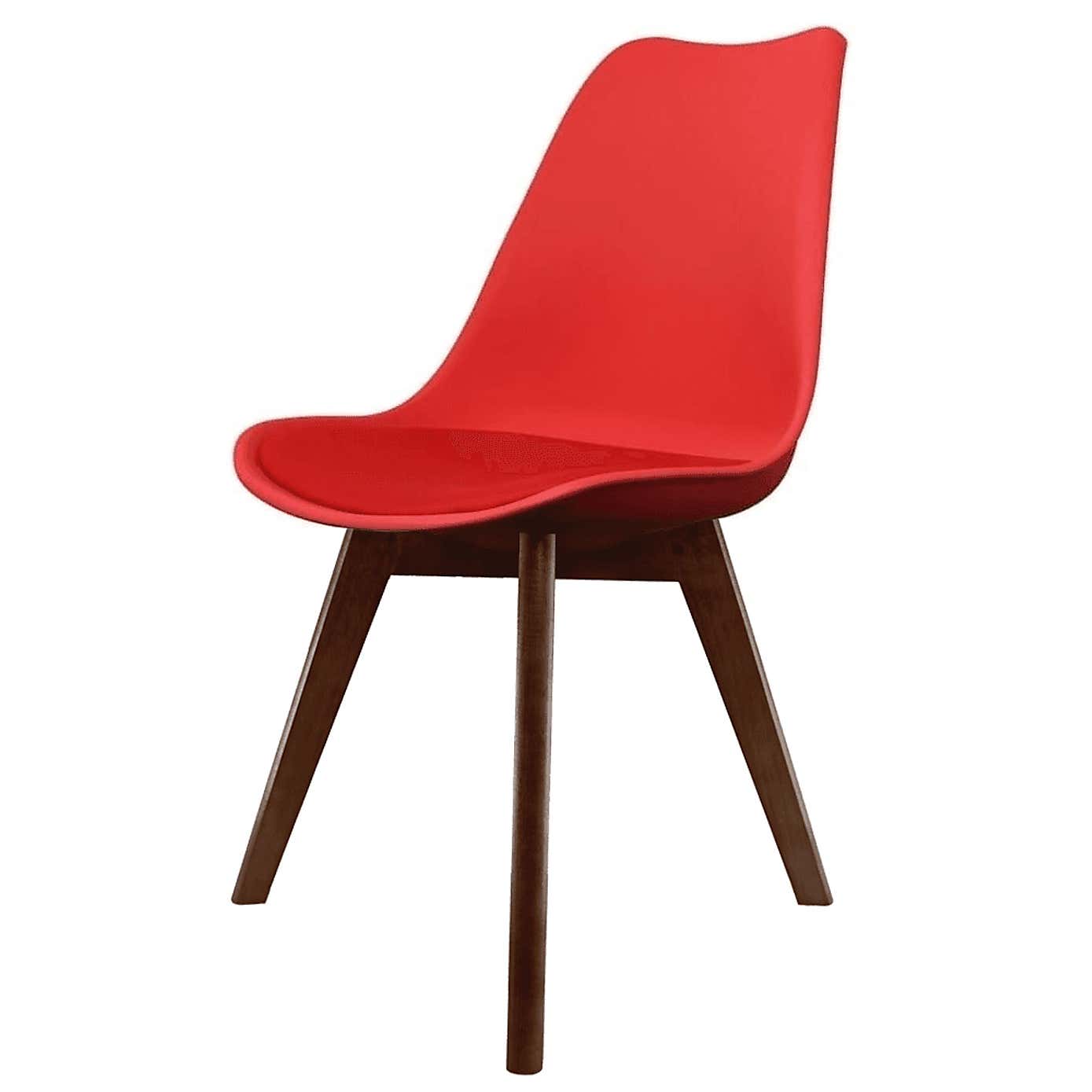 Fusion Living Soho Plastic Dining Chair with Squared Legs