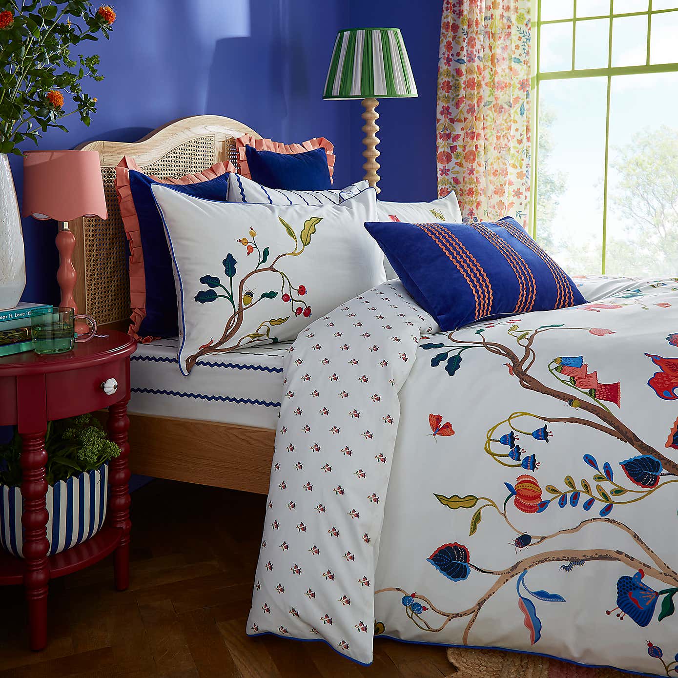 Sophie Robinson Forgotten Garden 100% Cotton Duvet Cover & Pillowcase Set