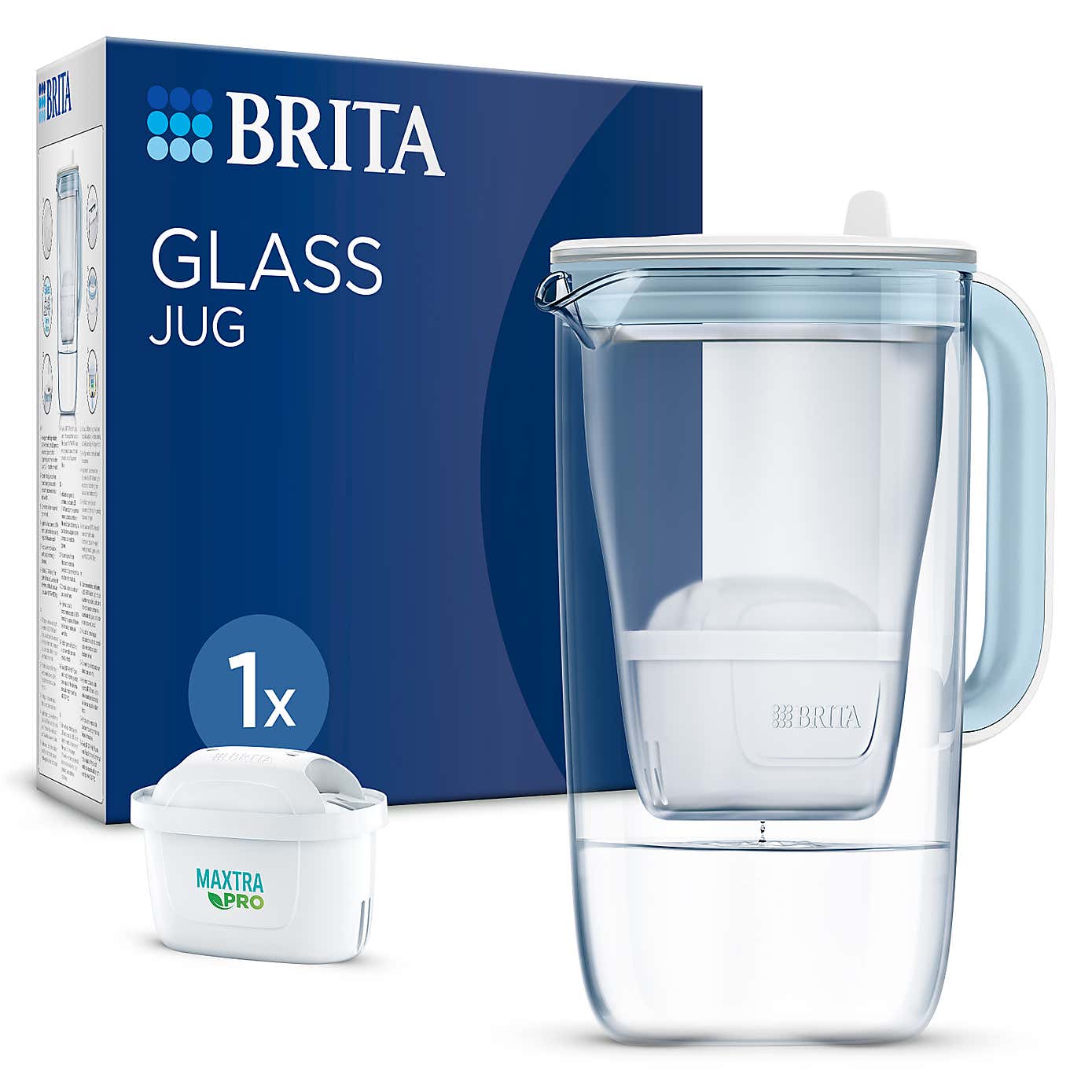 BRITA Maxtra Pro Glass Water Filter Jug