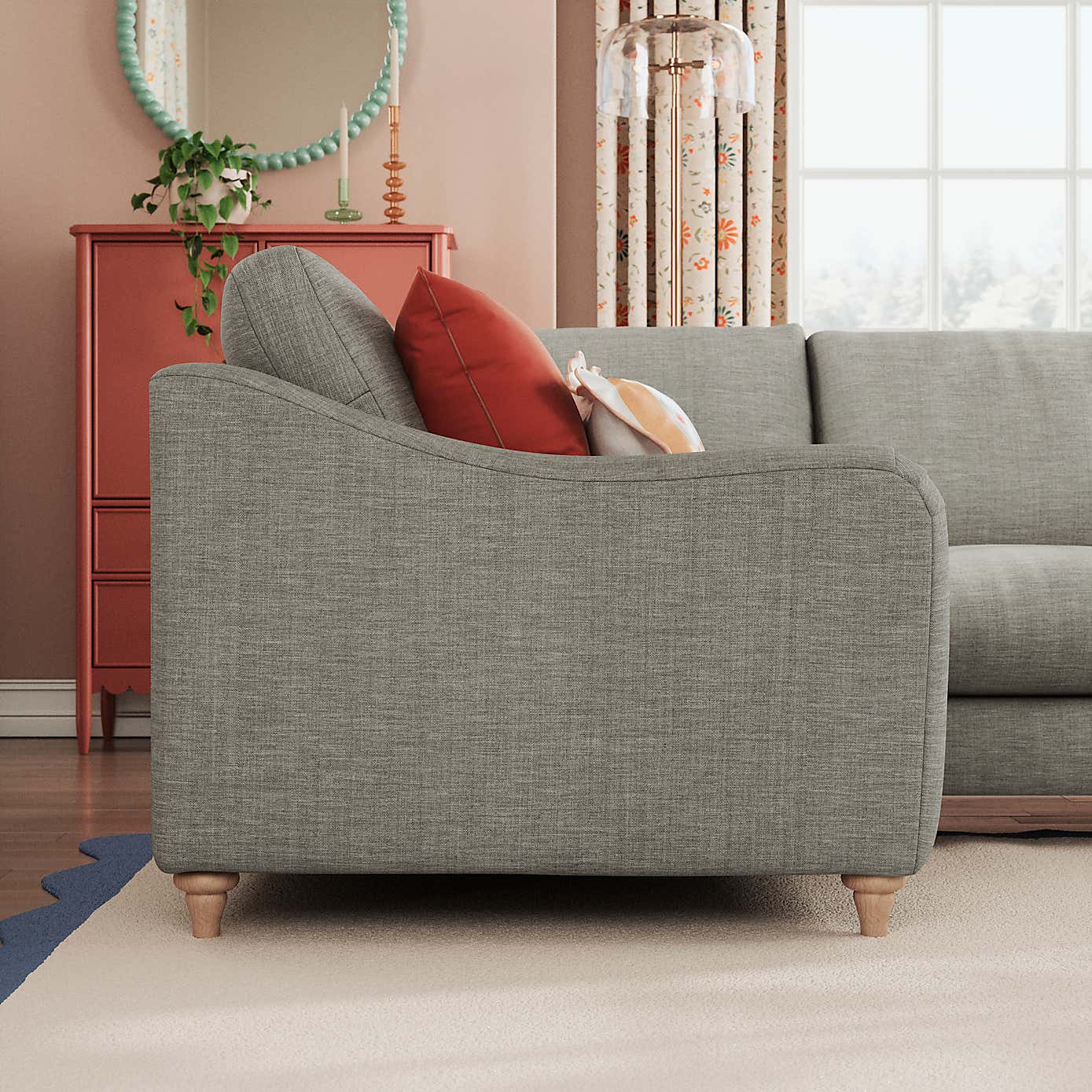 Slub Faux Linen Fabric Sample