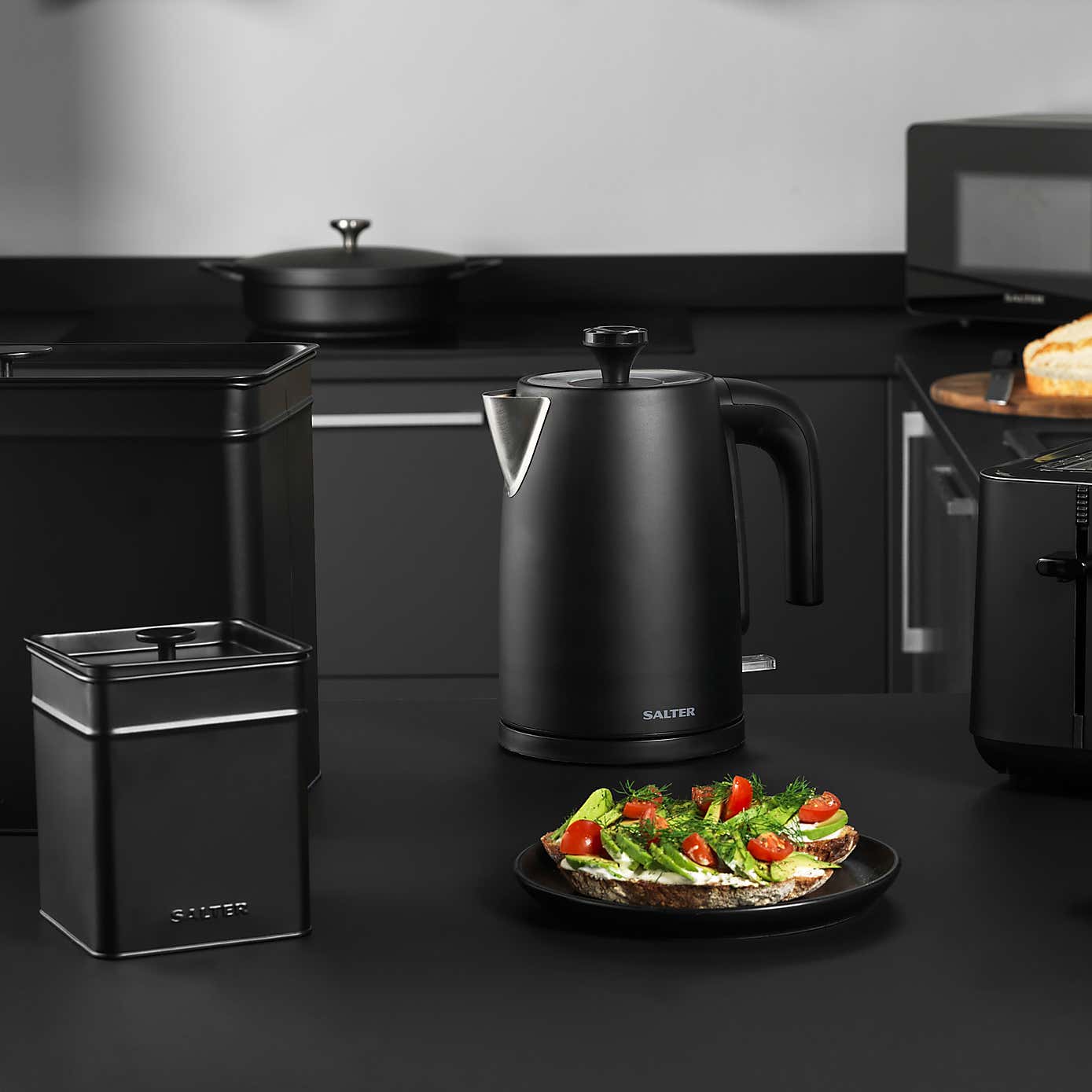 Salter Kuro 1.7L Black Kettle