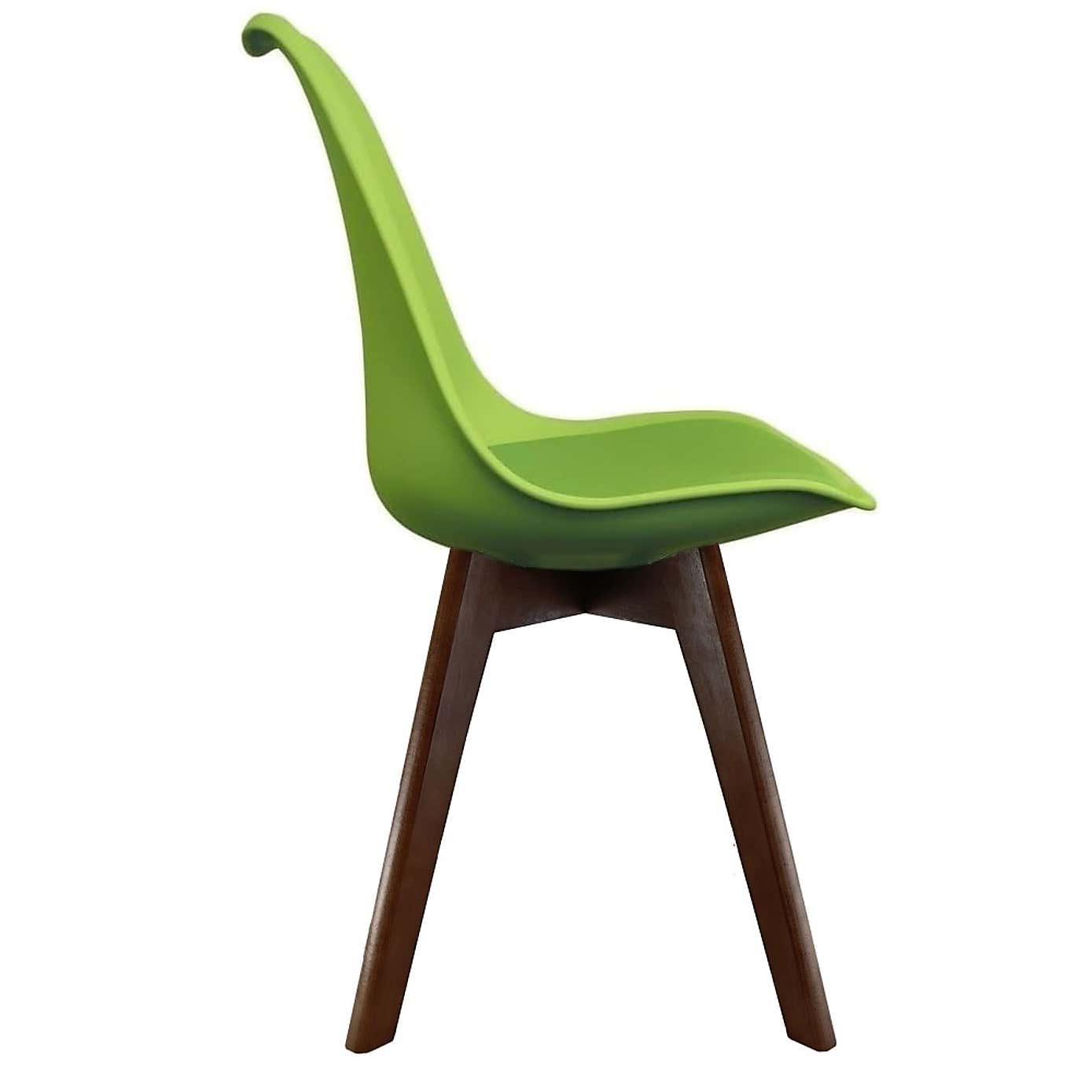 Fusion Living Soho Plastic Dining Chair with Squared Legs