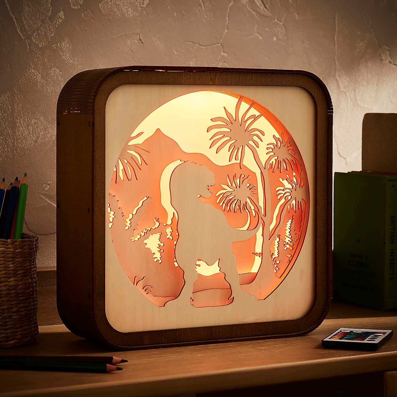 Dinosaur Layered Colour Changing Light Box