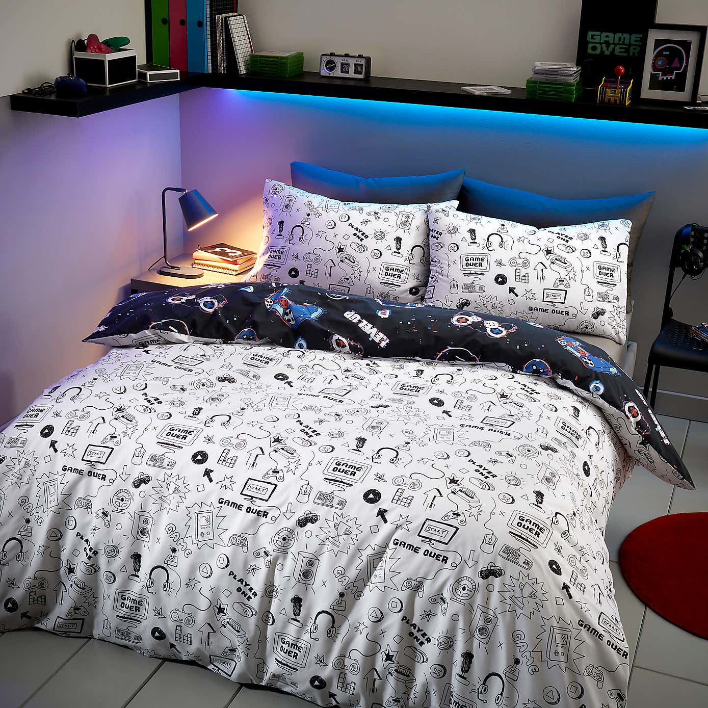 Game Over Duvet Cover and Pillowcase Set