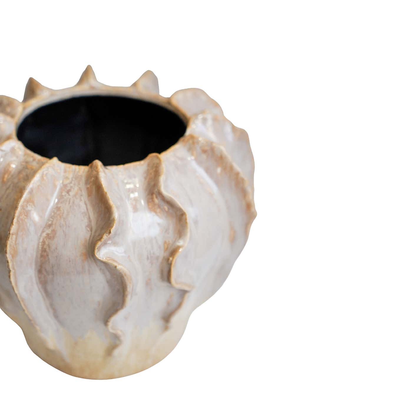 Scarlet Coral Reef Ceramic Vase