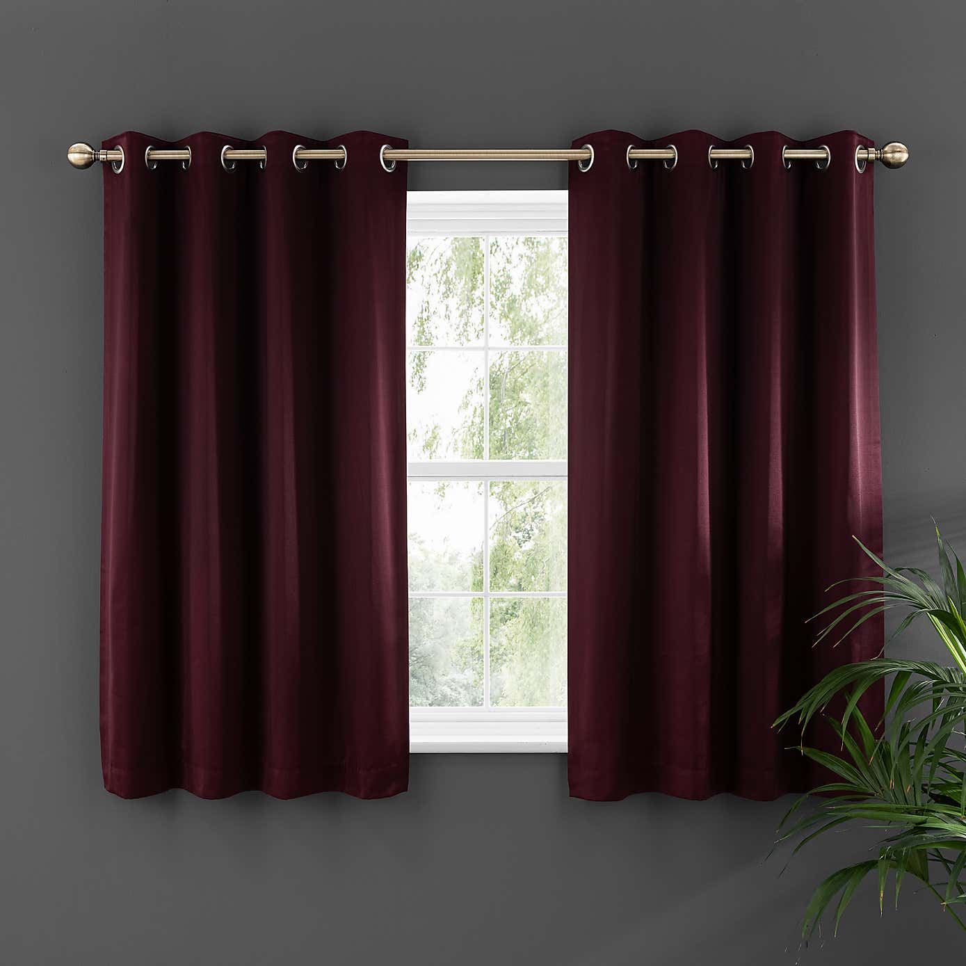 Satin Eyelet Curtains