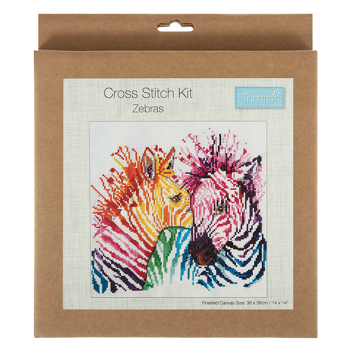 Cross Stitch Large Zebras