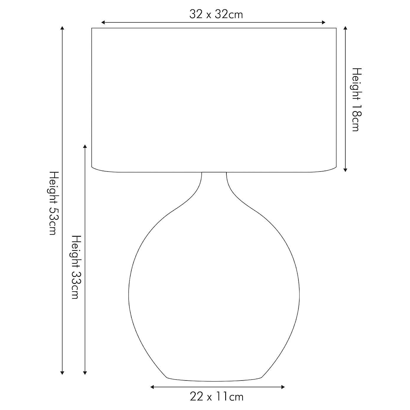 Gemini Silver Table Lamp