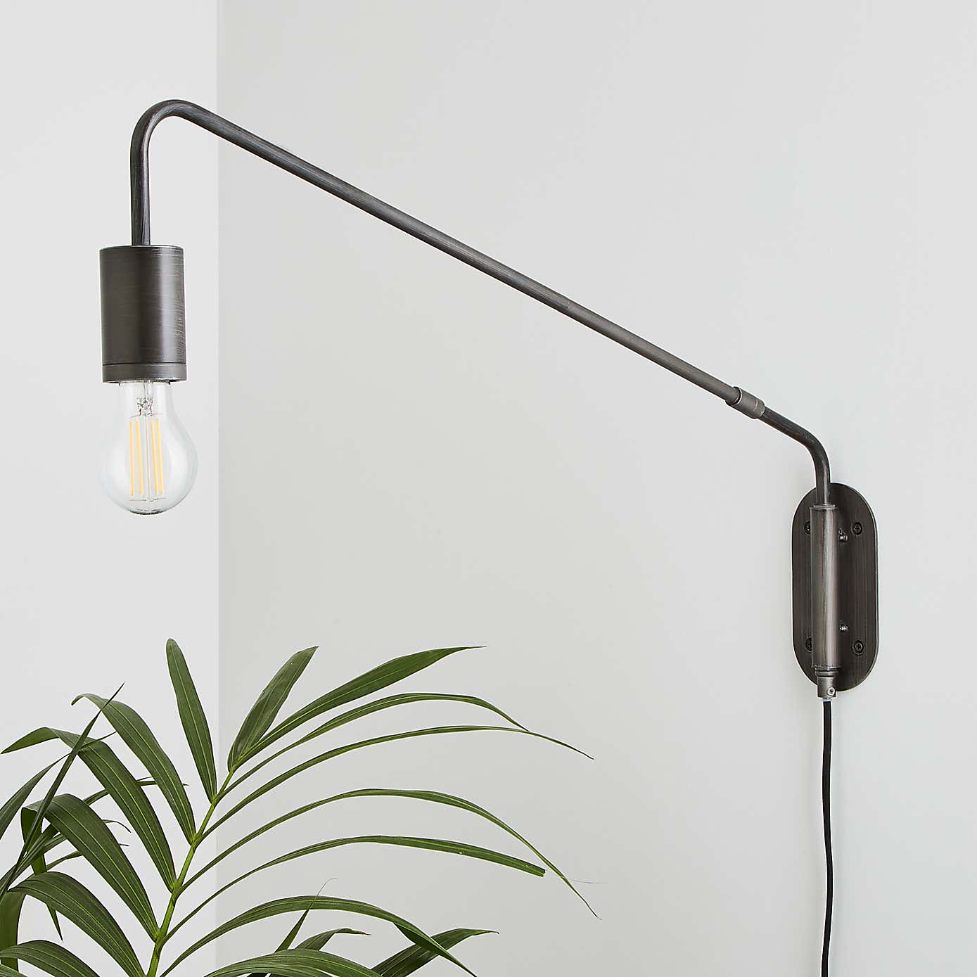 Braddy Arc Plug in Wall Light