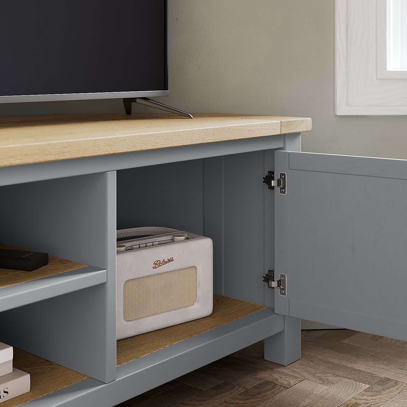 Olney Corner TV Unit Stone