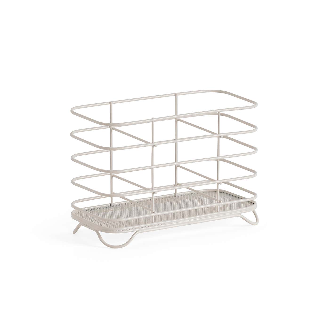 Wire Cream Cutlery Holder