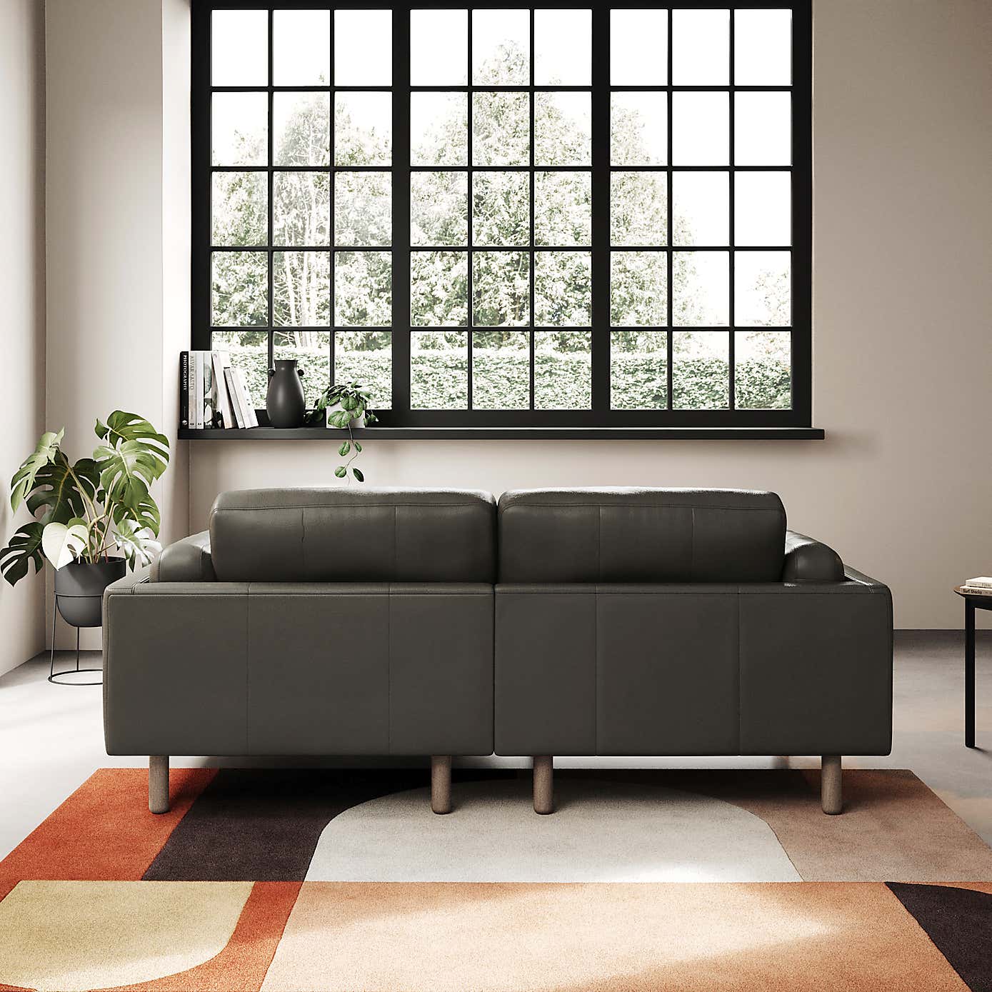 Newton Classic Leather Corner Chaise Sofa