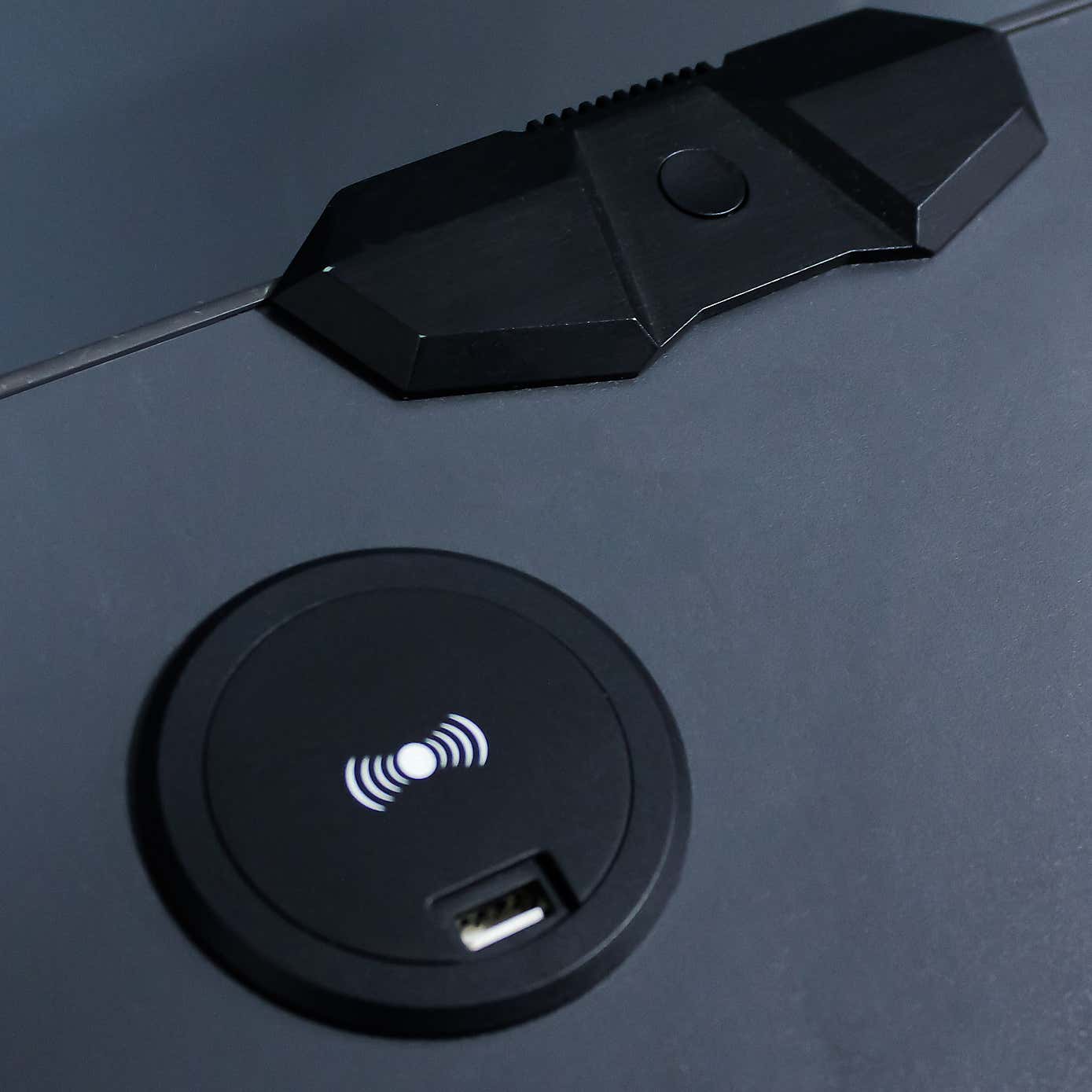 X Rocker Carbon Tek Bedside Table with Wireless charging