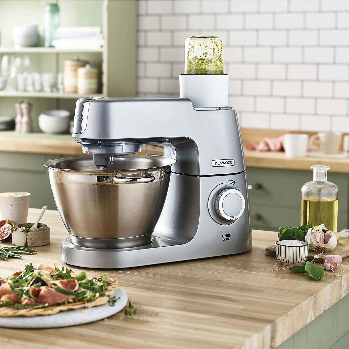 Kenwood Glass Mini Chopper Mill Attachment with 3 Jars