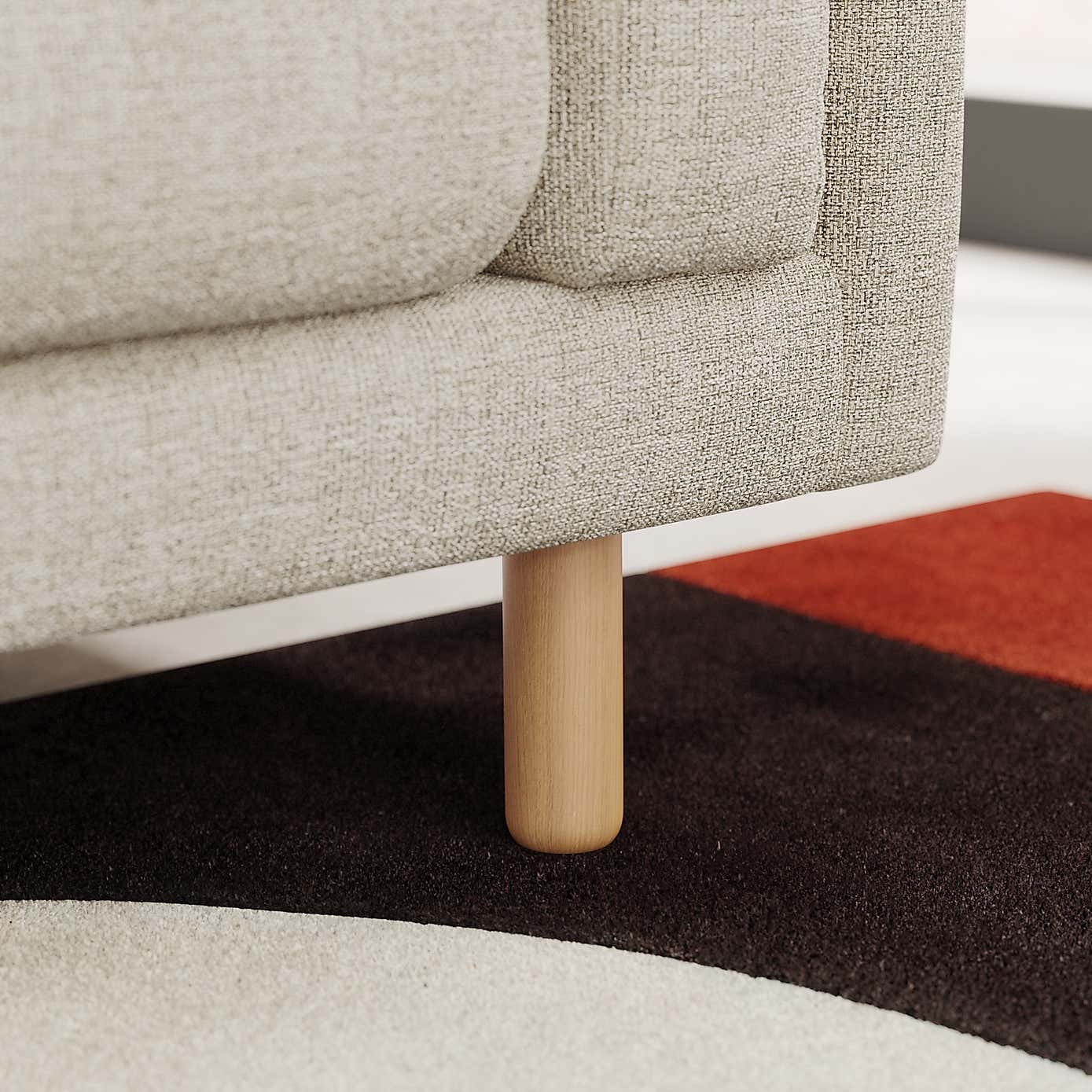 Newton Chunky Tonal Weave Corner Chaise