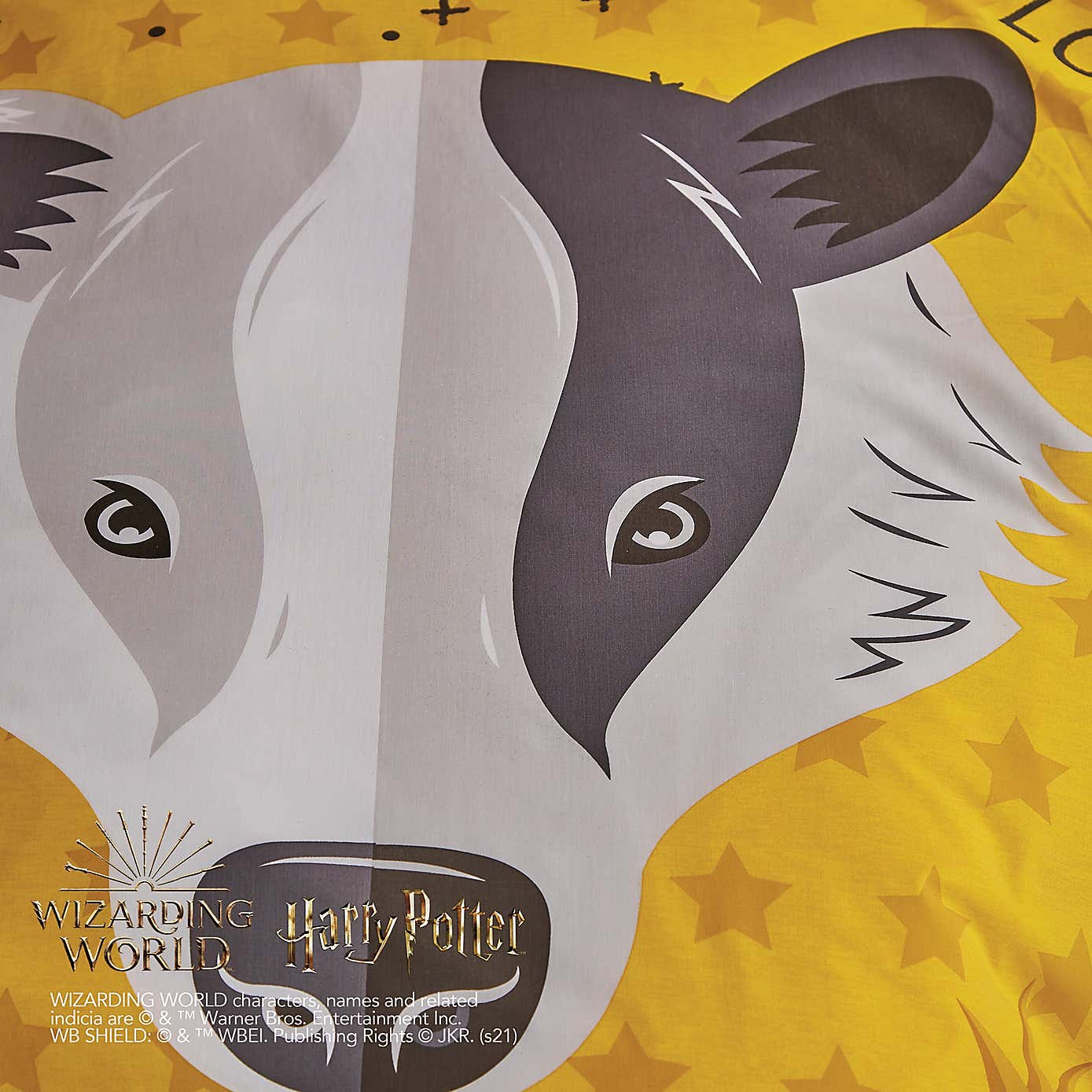 Harry Potter Hufflepuff House Reversible Duvet Cover and Pillowcase Set