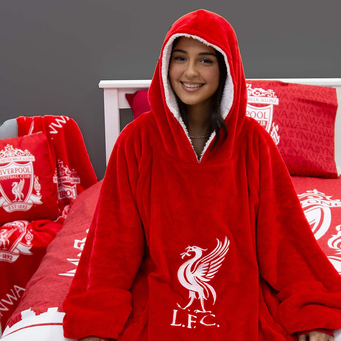 Liverpool Redout Hooded Wearable Fleece