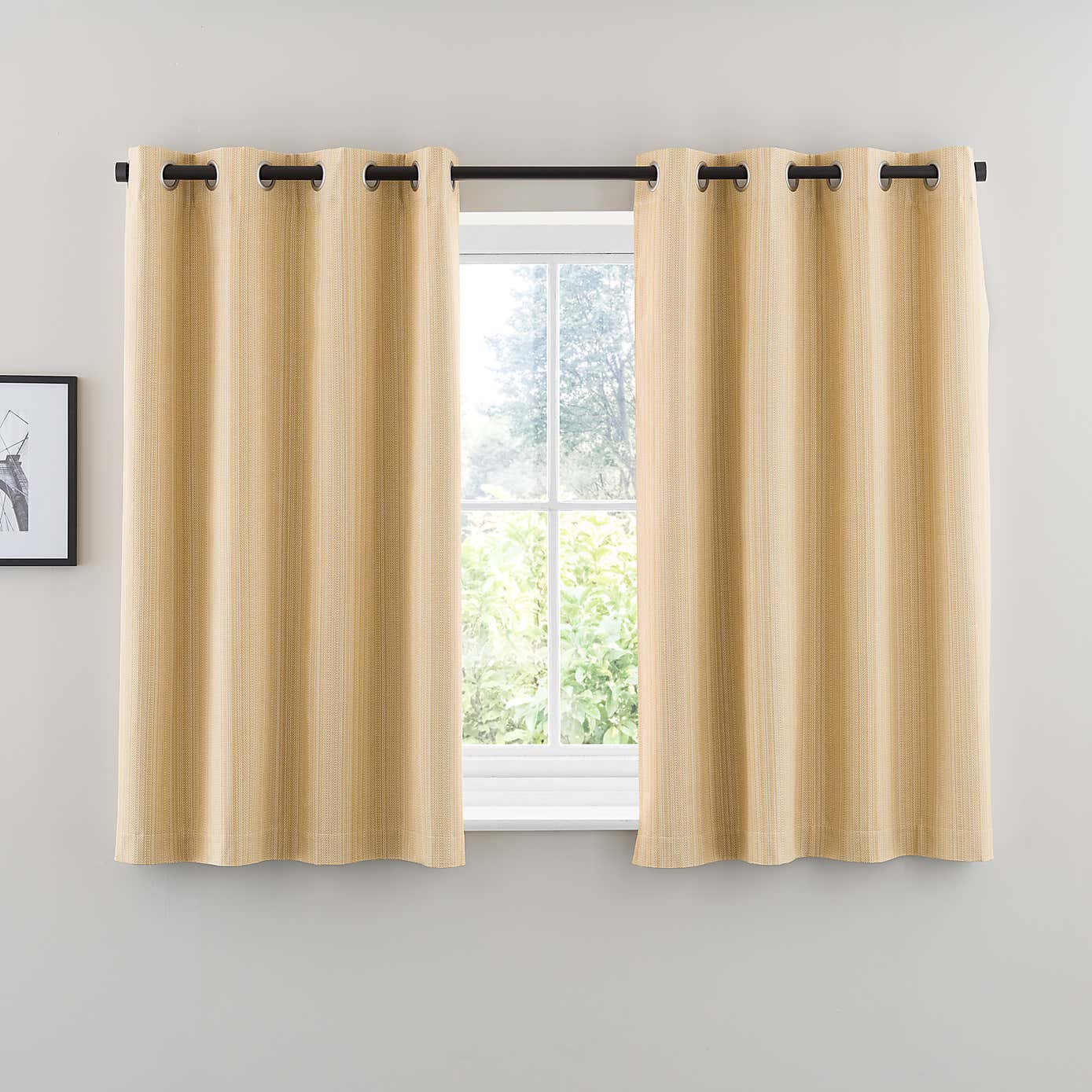 Neptune Textured Blackout Eyelet Curtains