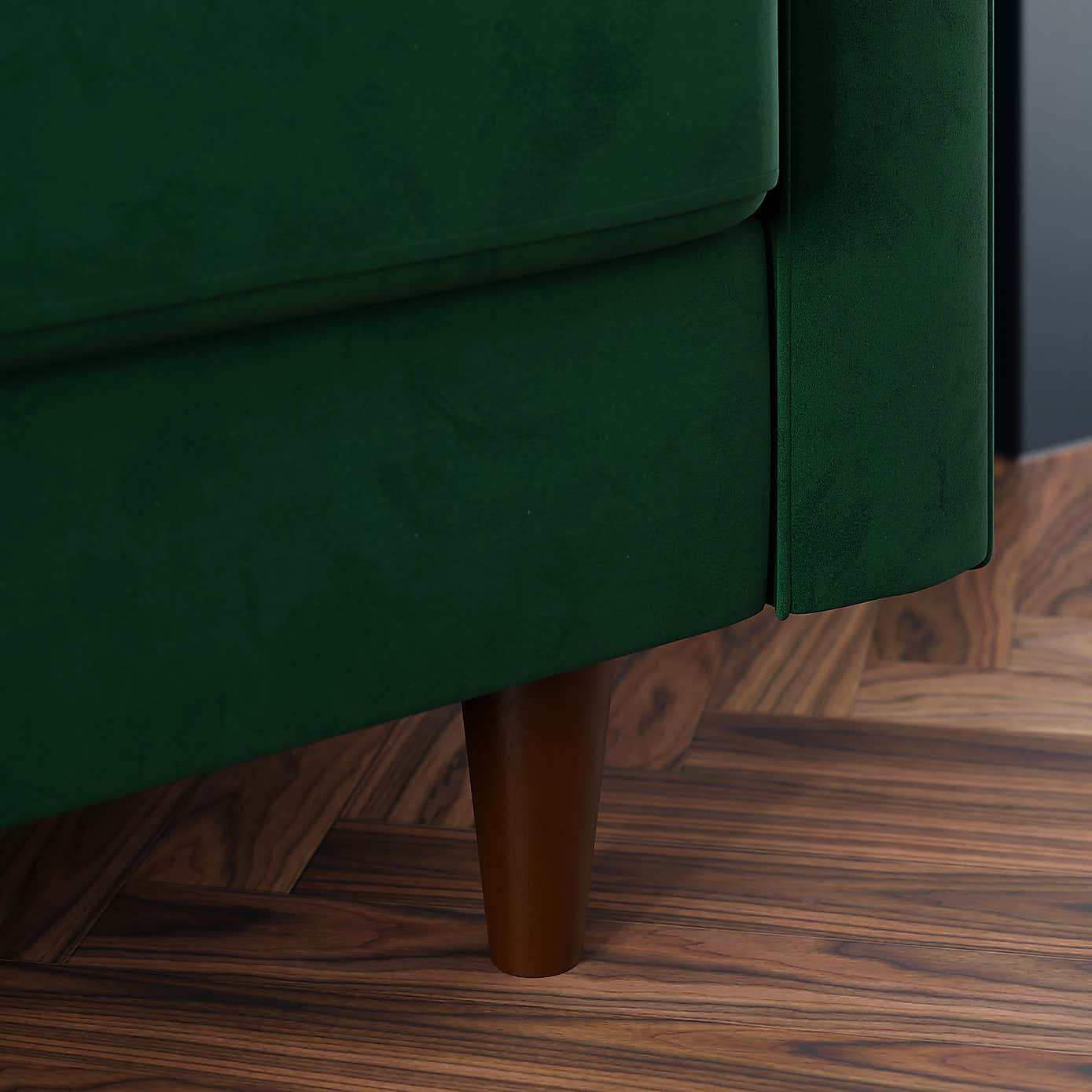 Zoe 4 Seater Corner Double Sofa Bed, Velvet