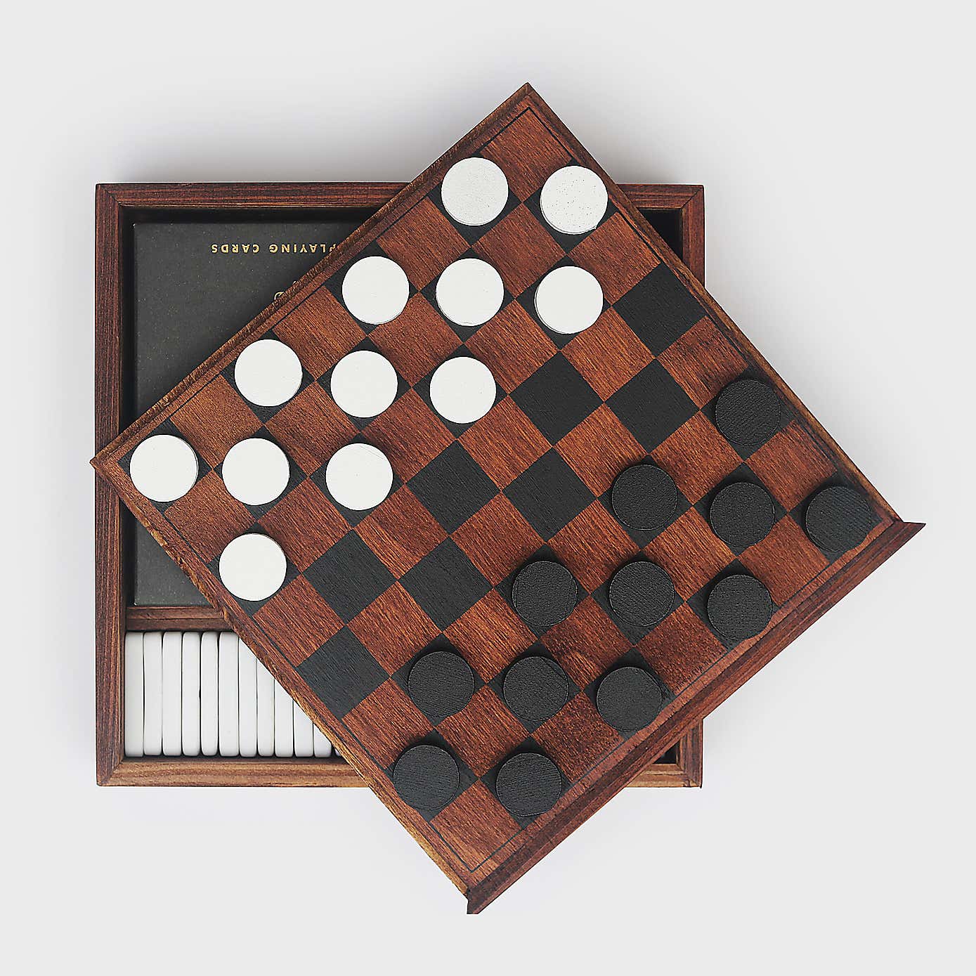Luckies Games Night All-in-One Wooden Games Set