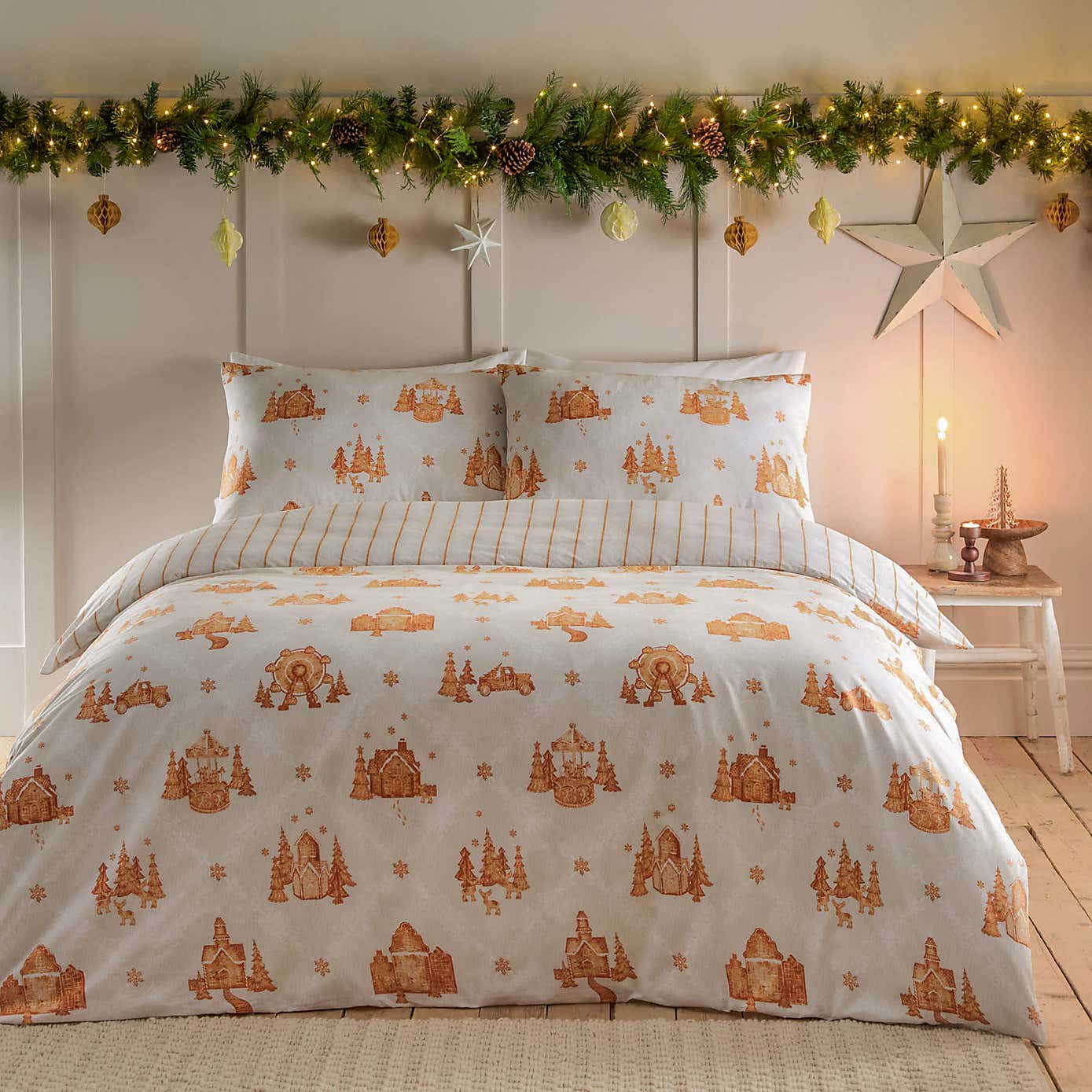 Gretel 100% Cotton Duvet Cover and Pillowcase Set