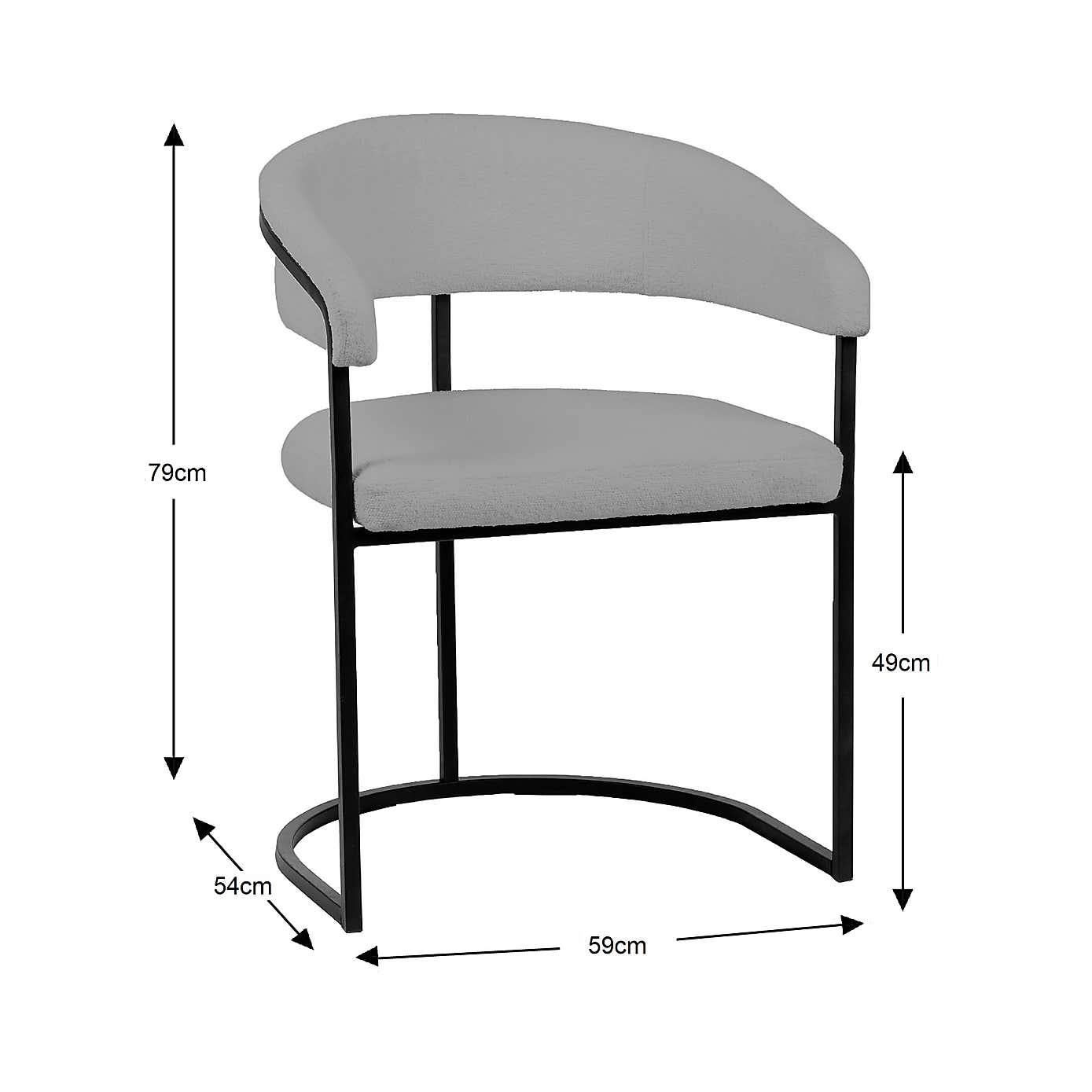 Zena Boucle Dining Chair