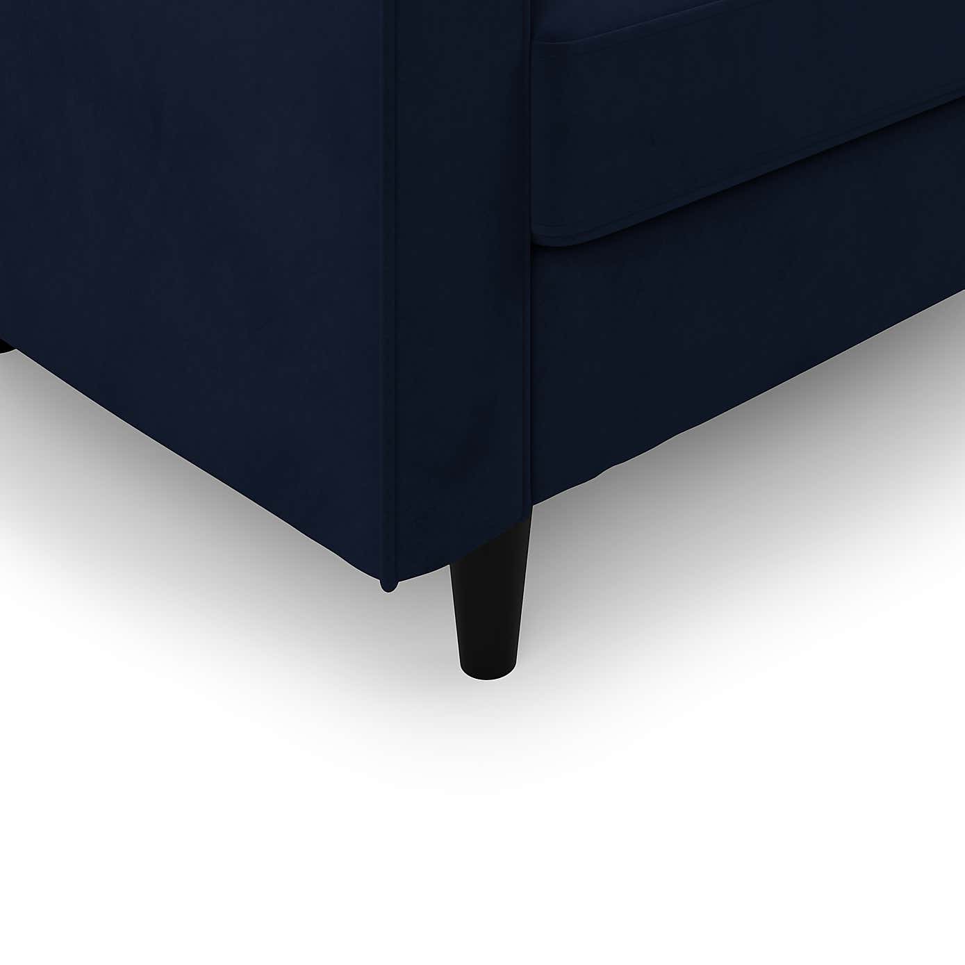 Zoe Velvet Left Hand Corner Sofa