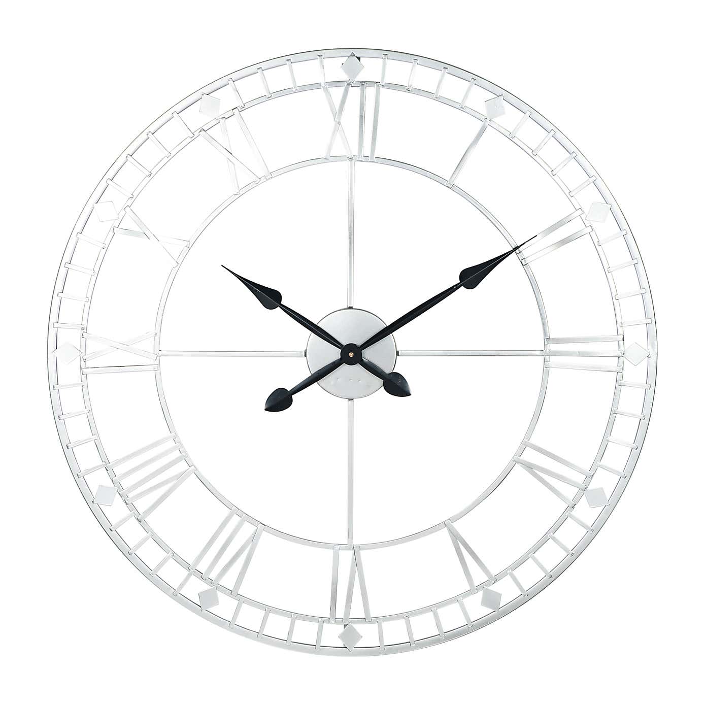 Antique Metal Skeleton Wall Clock