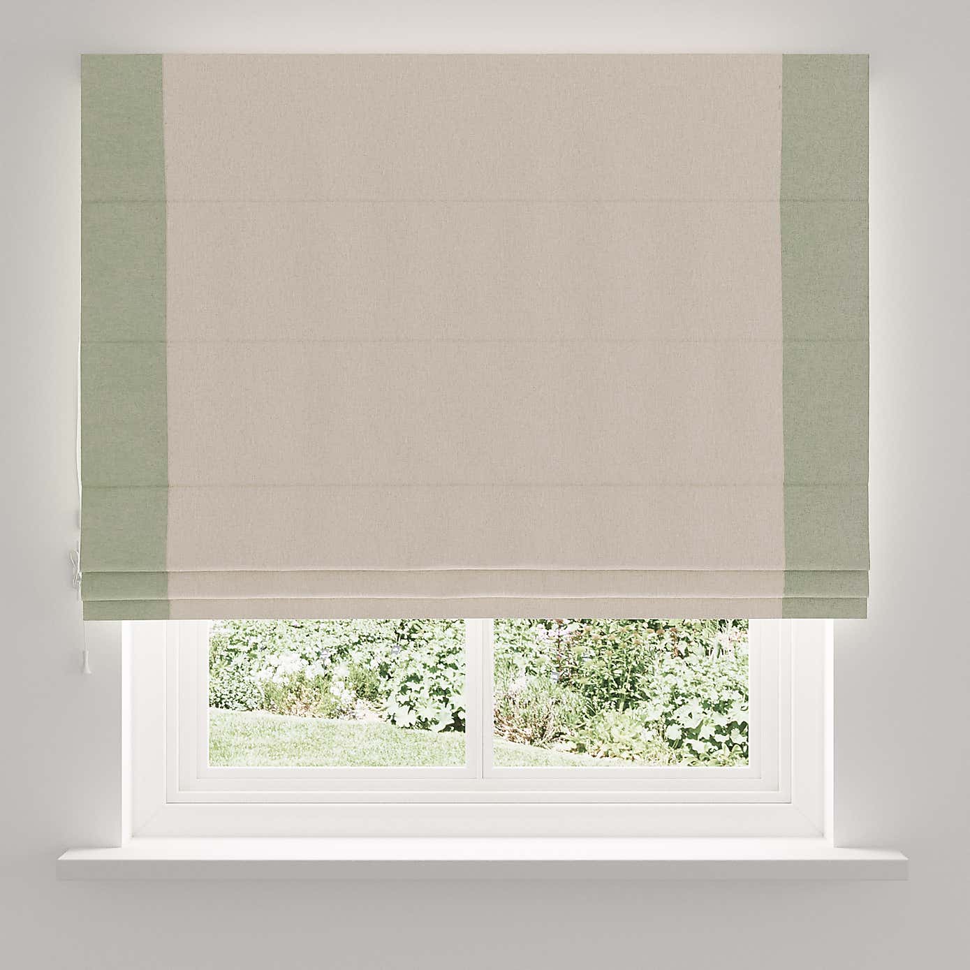 Luna Bordered Blackout Roman Blind