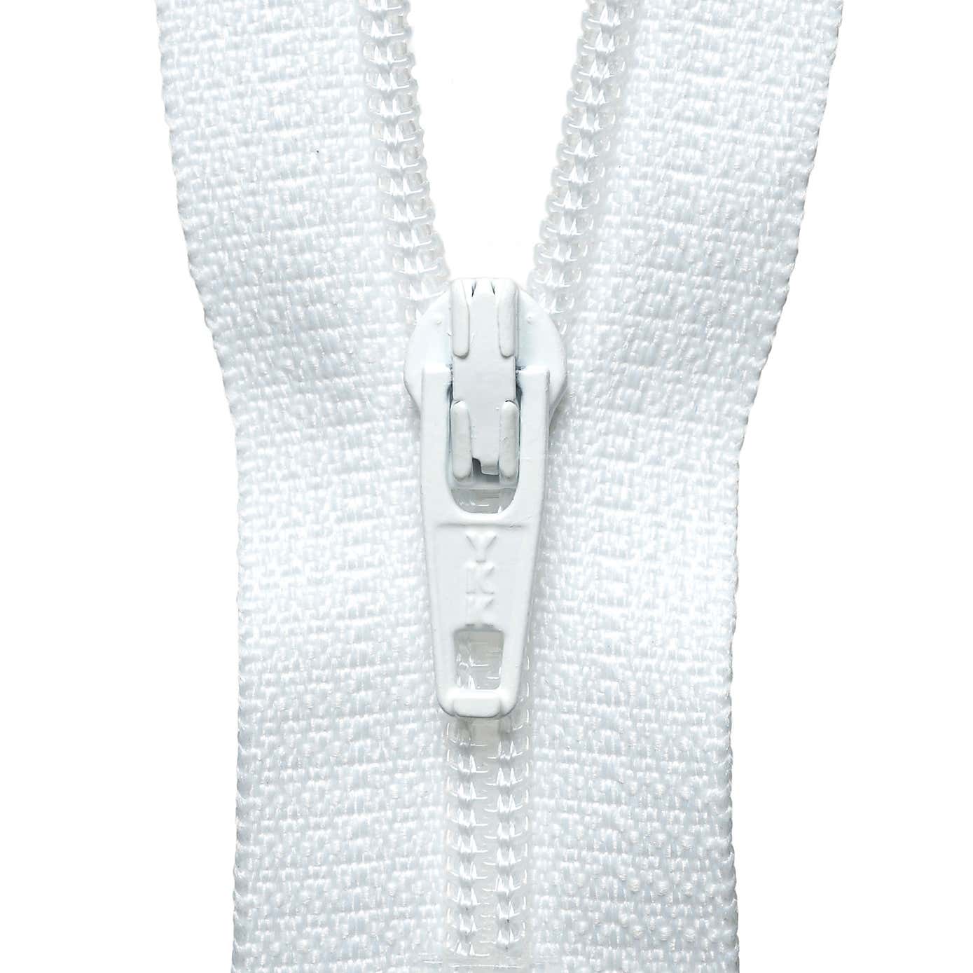 White Nylon Zip