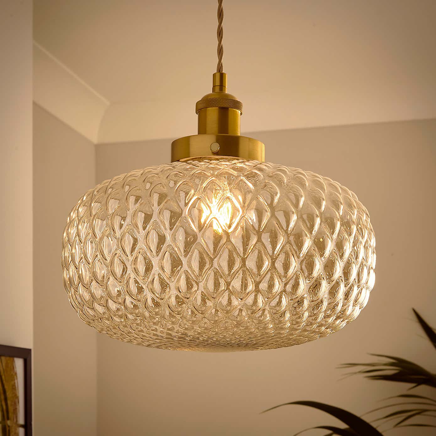 Silas Embossed Easy Fit Pendant Shade
