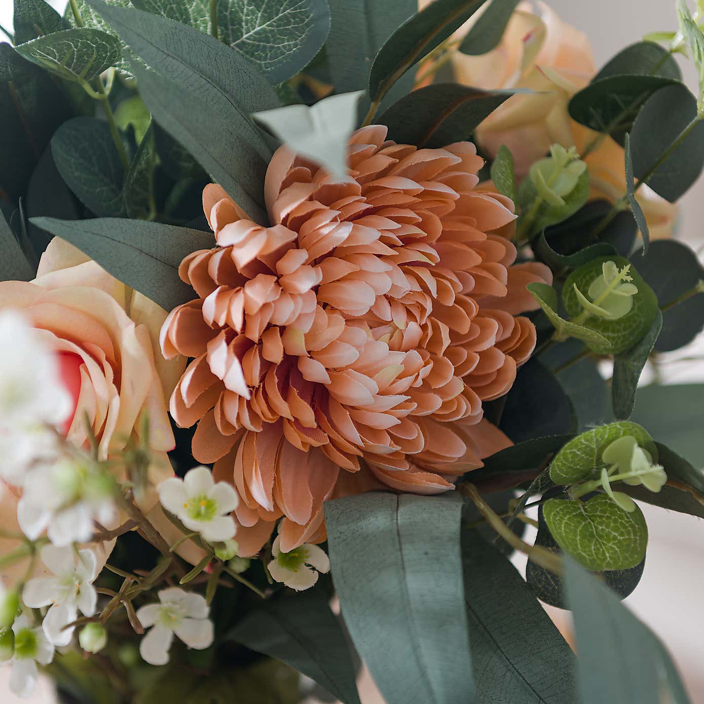 Artificial Rose & Chrysanthemum Bouquet